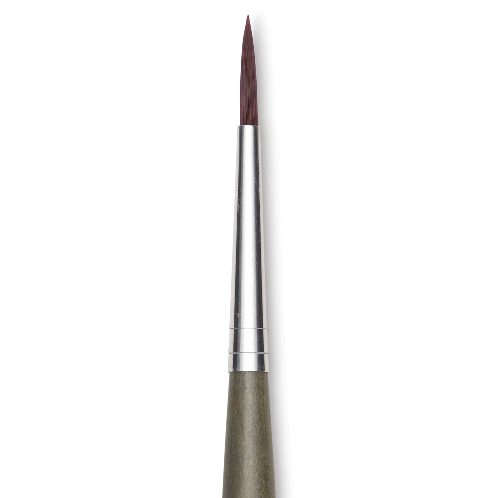 Da Vinci Forte Synthetic Brush - Round, Short Handle, Size 3, close-up