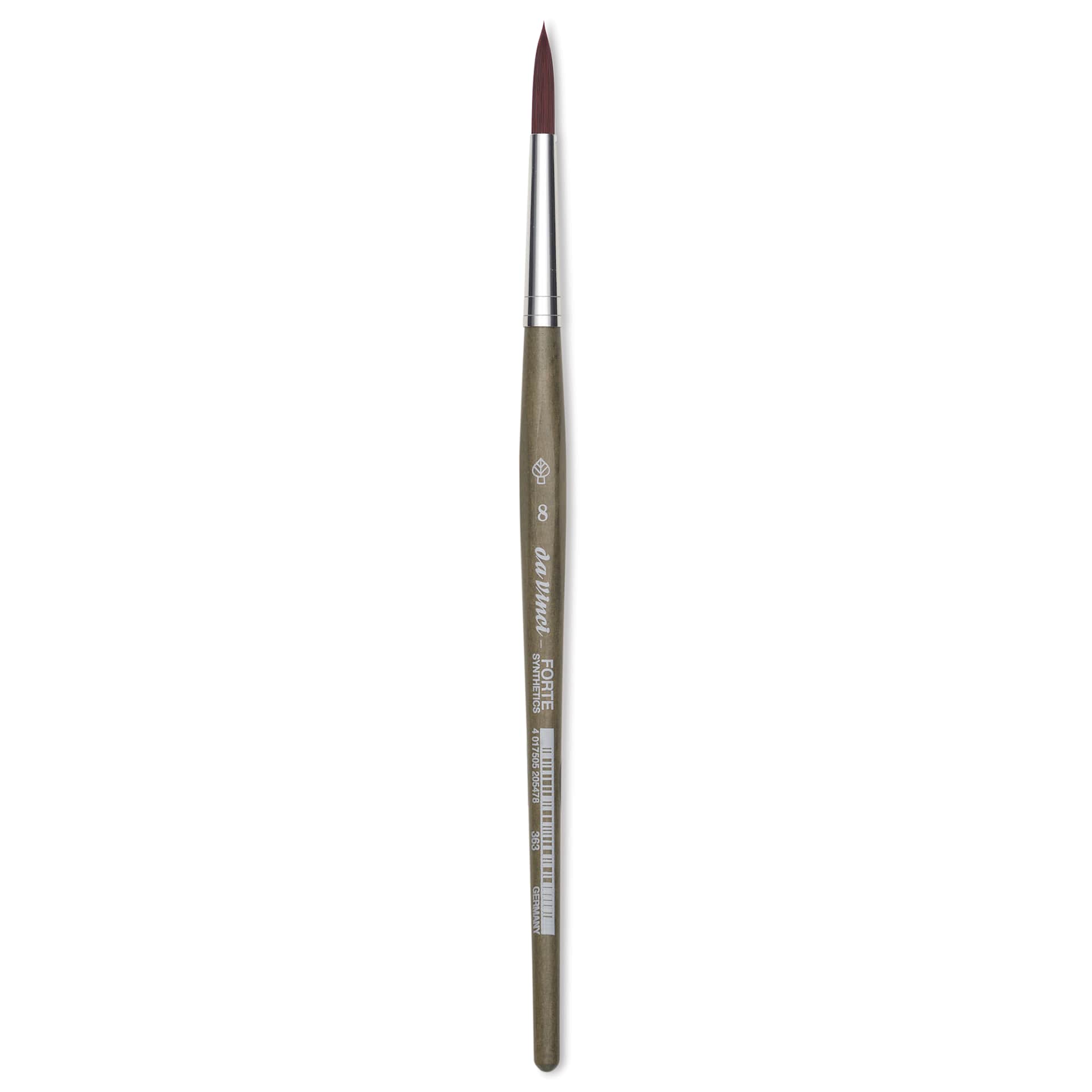 Da Vinci Forte Synthetic Brush - Round, Short Handle, Size 8