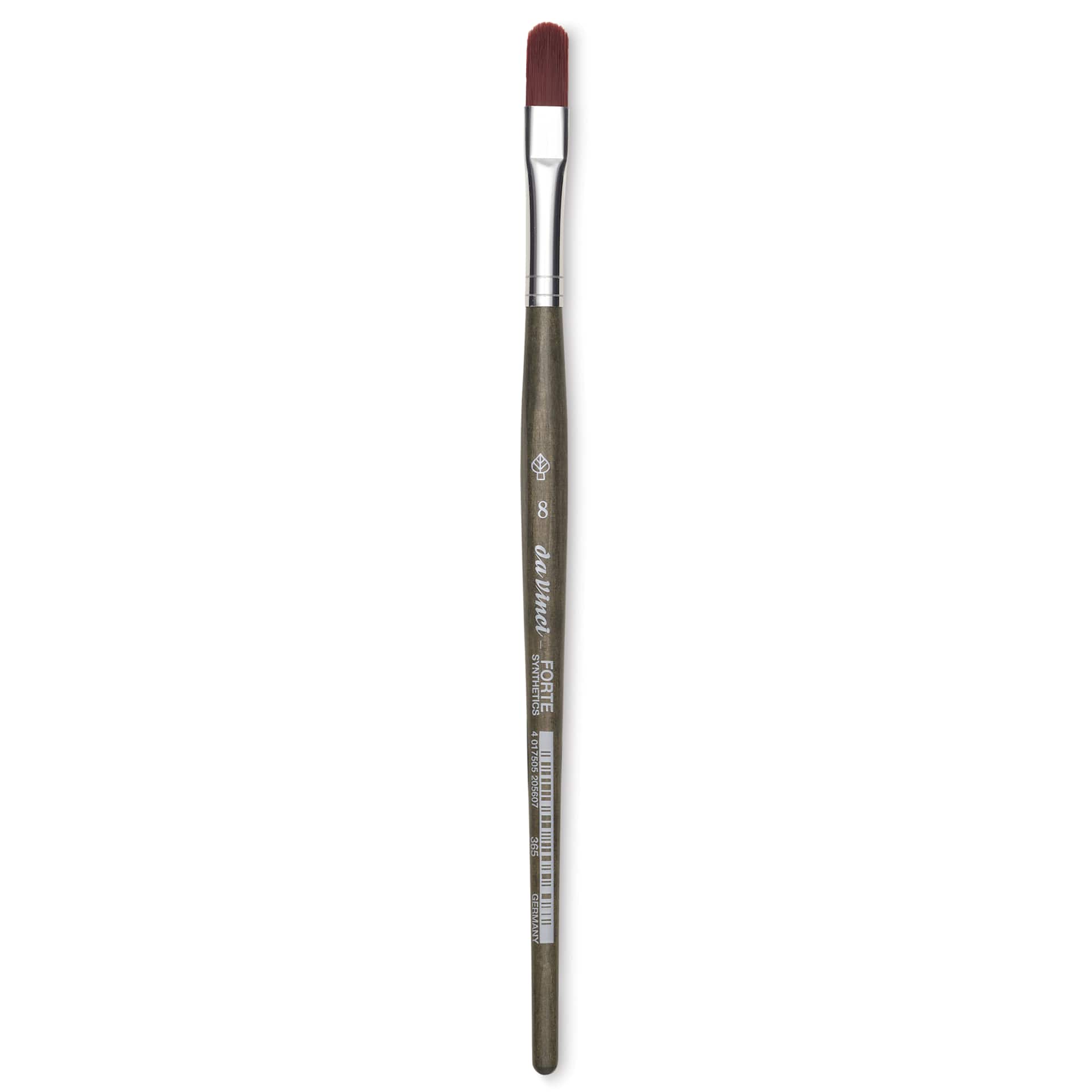 Da Vinci Forte Synthetic Brush - Filbert, Short Handle, Size 8
