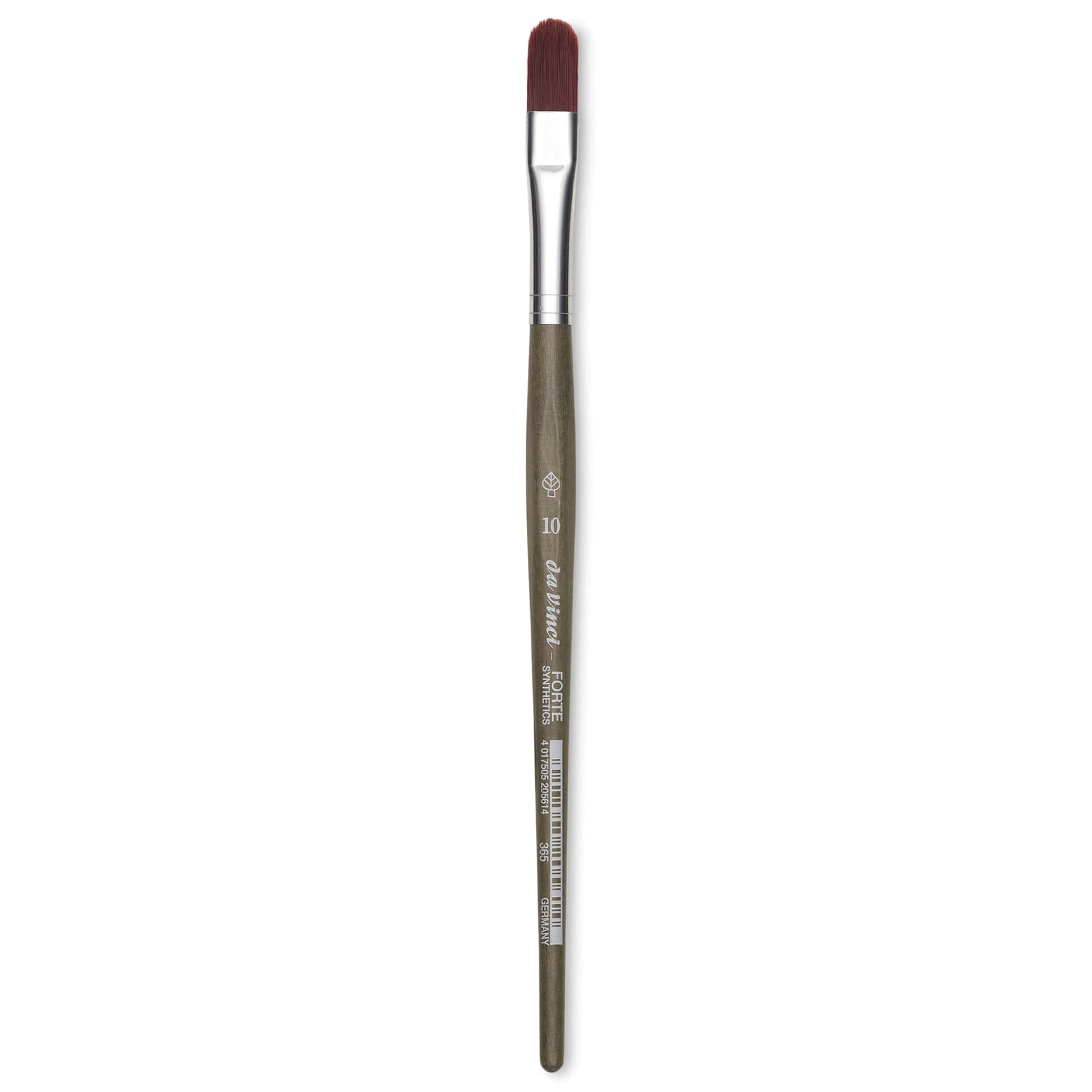 Da Vinci Forte Synthetic Brush - Filbert, Short Handle, Size 10