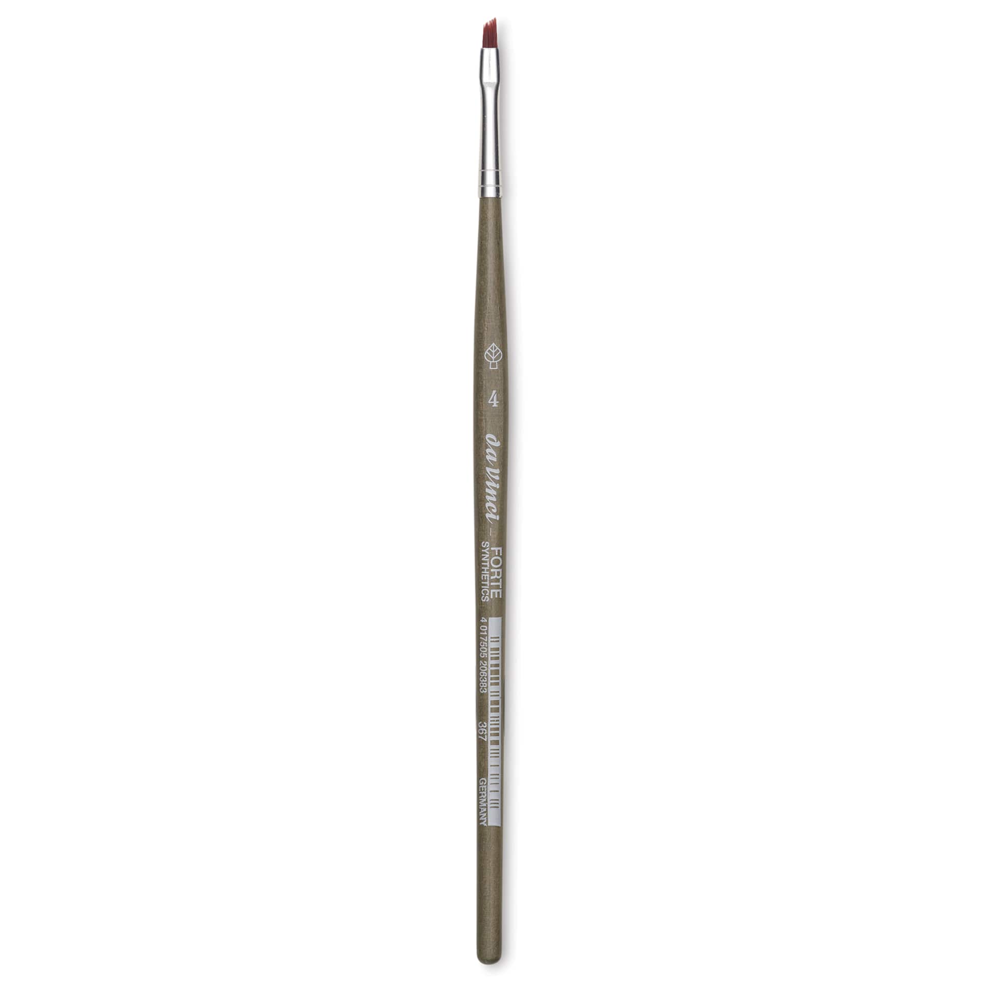 Da Vinci Forte Synthetic Brush - Slant, Short Handle, Size 4