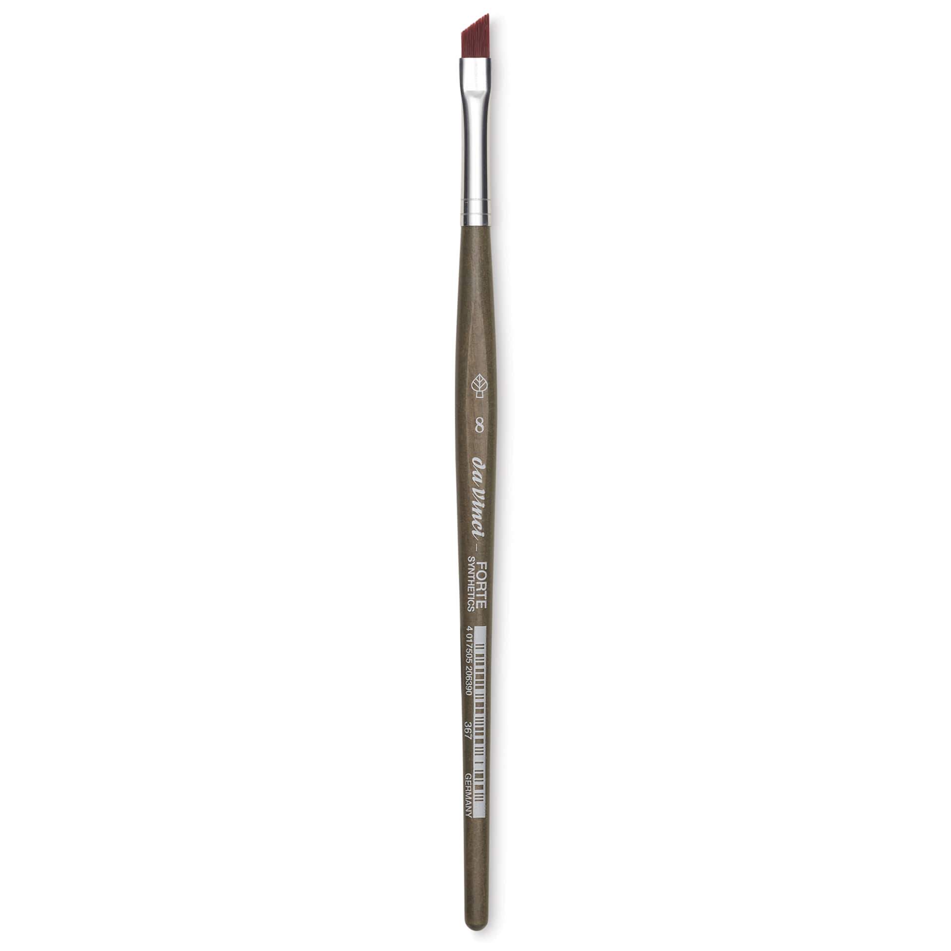 Da Vinci Forte Synthetic Brush - Slant, Short Handle, Size 8