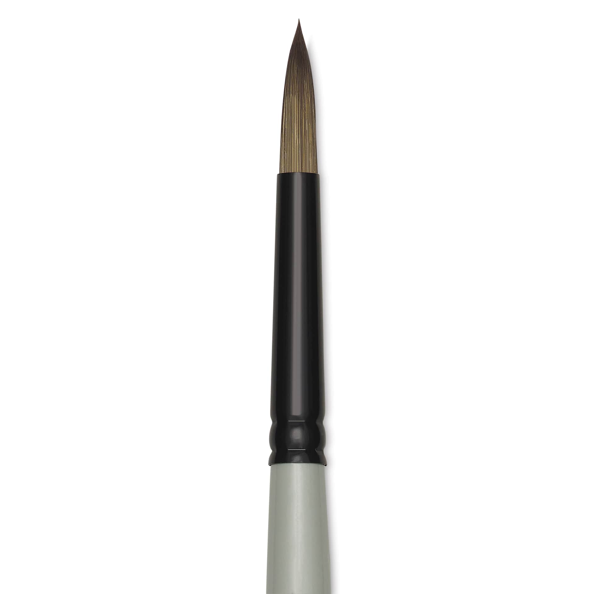 Silver Brush Black Pearl Synthetic Brush - Series 6400, Round, Size 4, Long Handle, close-up