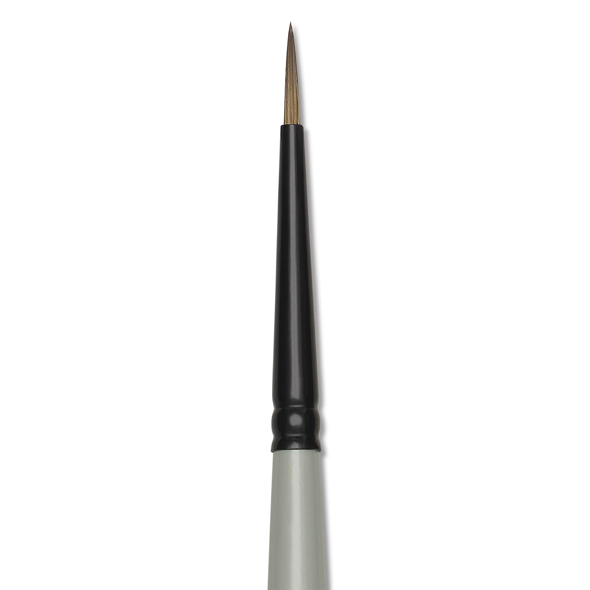 Silver Brush Black Pearl Synthetic Brush - Series 6400, Round, Size 2/0, Long Handle, close-up