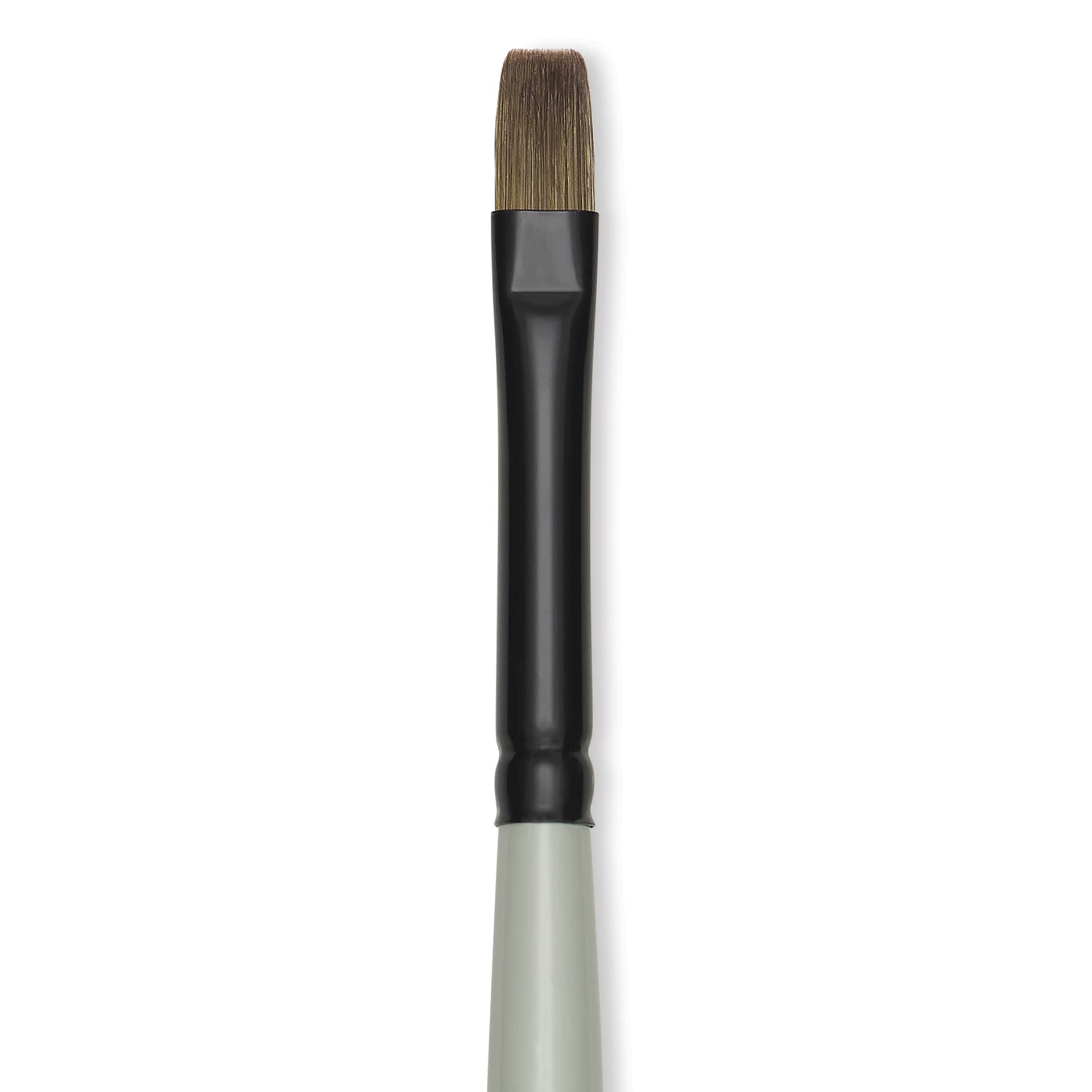 Silver Brush Black Pearl Synthetic Brush - Series 6402, Bright, Size 2, Long Handle, close-up