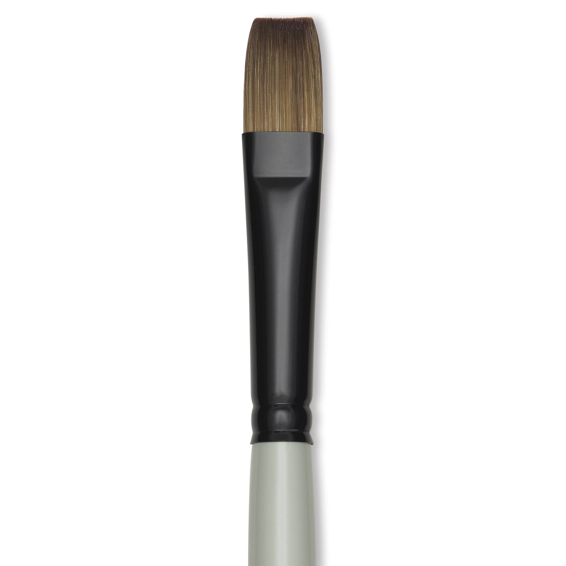 Silver Brush Black Pearl Synthetic Brush - Series 6402, Bright, Size 8, Long Handle, close-up