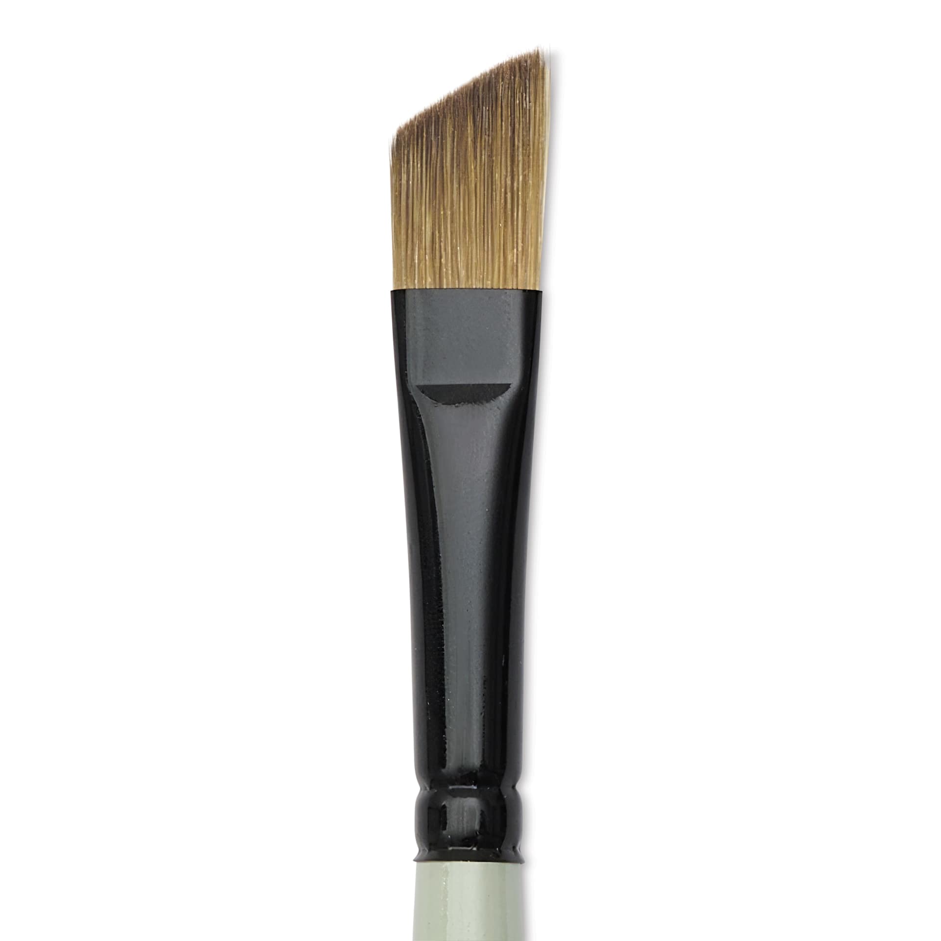 Silver Brush Black Pearl Synthetic Brush - Series 6406, Angular, 3/8", Long Handle, close-up
