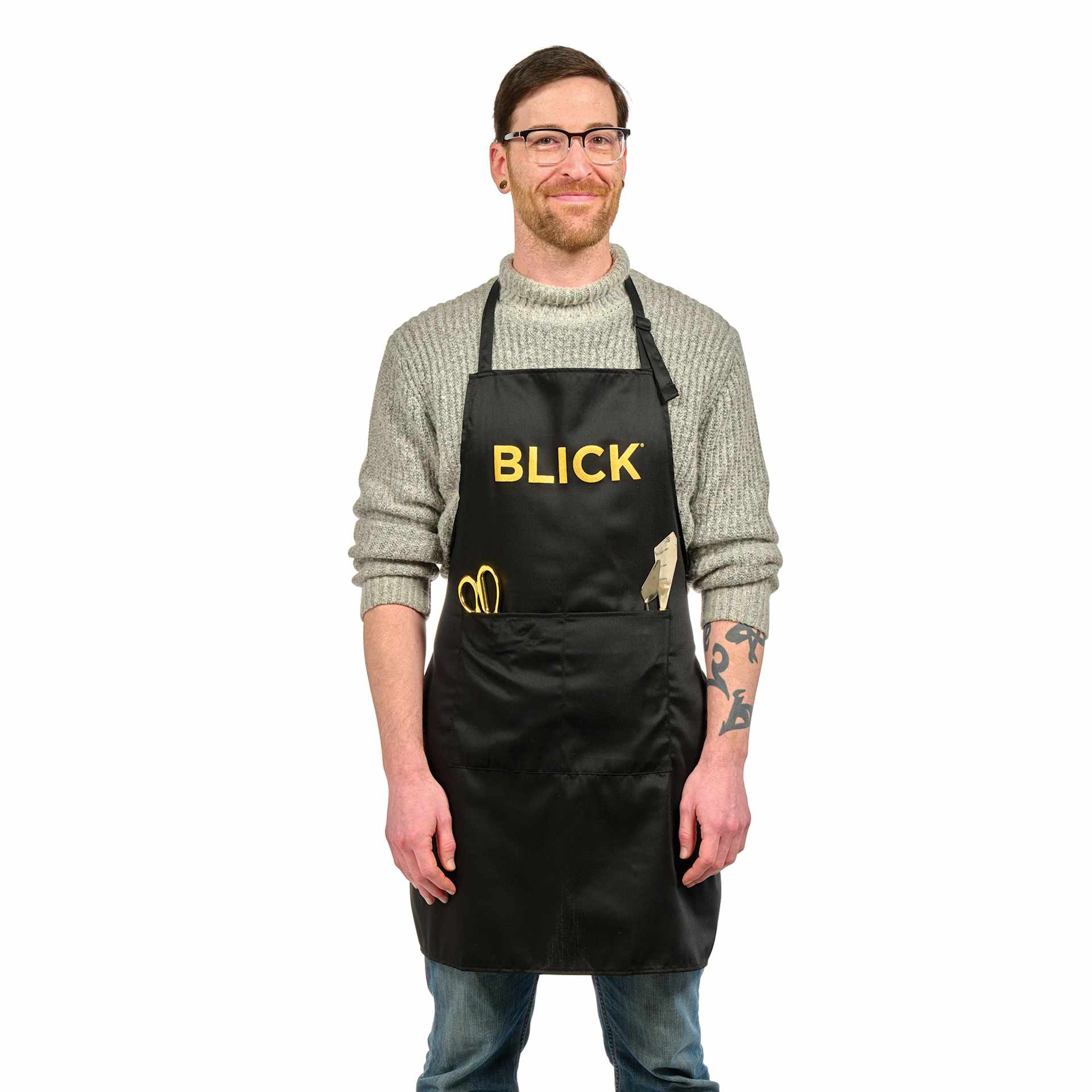 Blick Classic Black Apron with Logo
