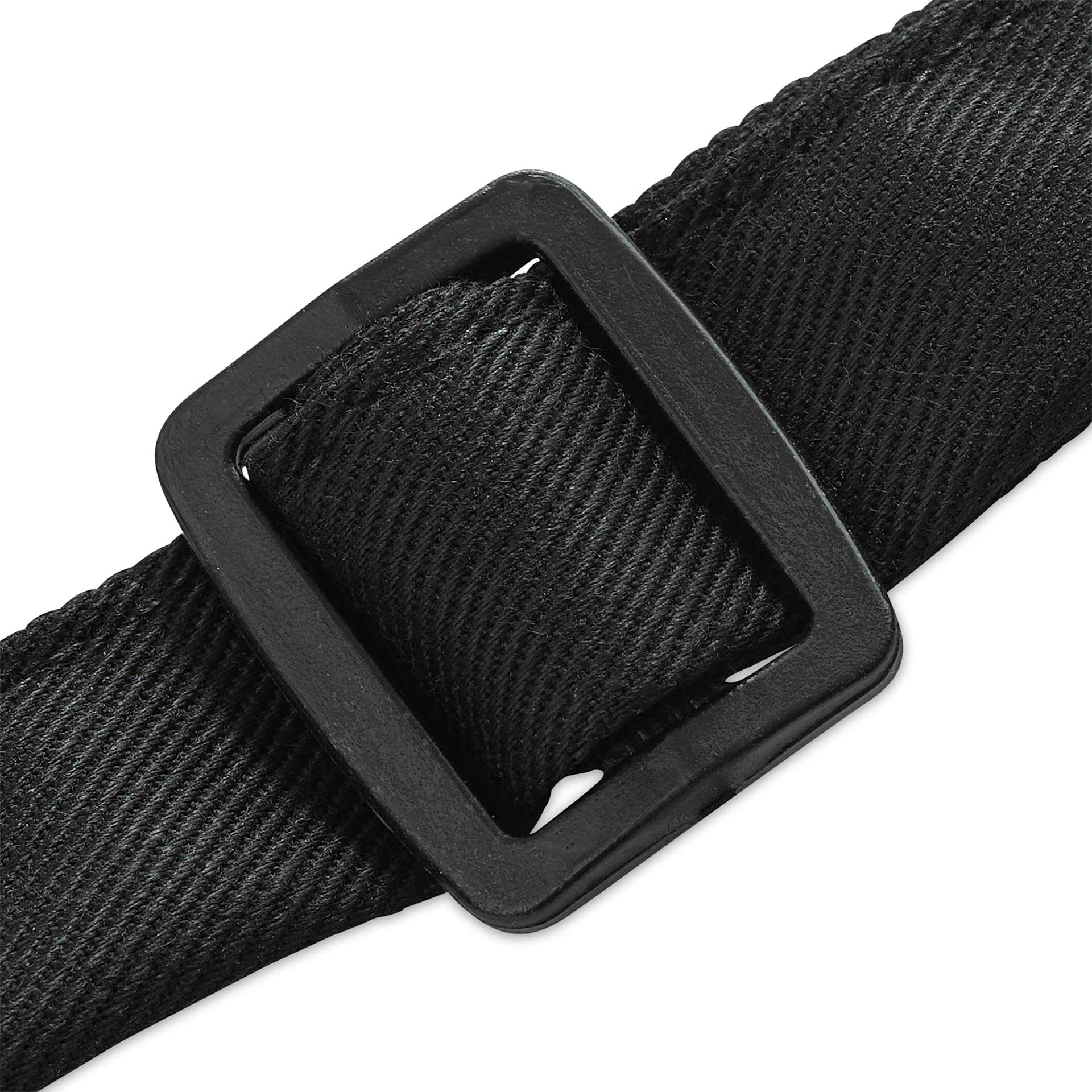 Blick Classic Black Apron with Logo (close-up of buckle to adjust neck strap)
