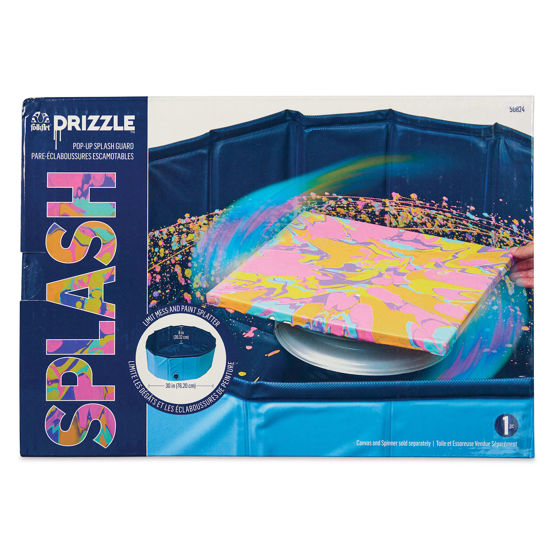 FolkArt Drizzle Splash Guard - 8" x 30", front of the packaging