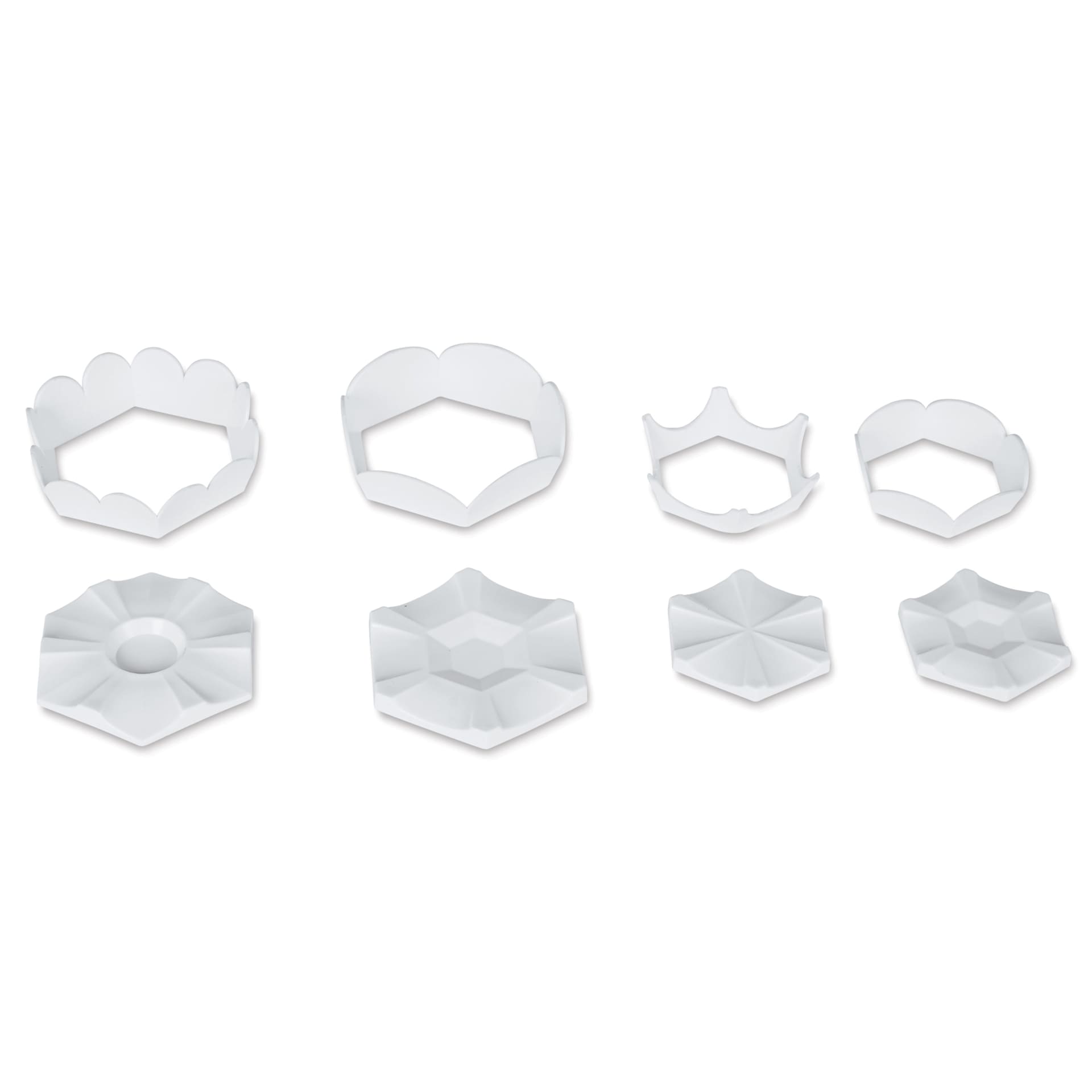FolkArt Drizzle Volcano Paint Pour Tools - Set of 8, pieces laid out