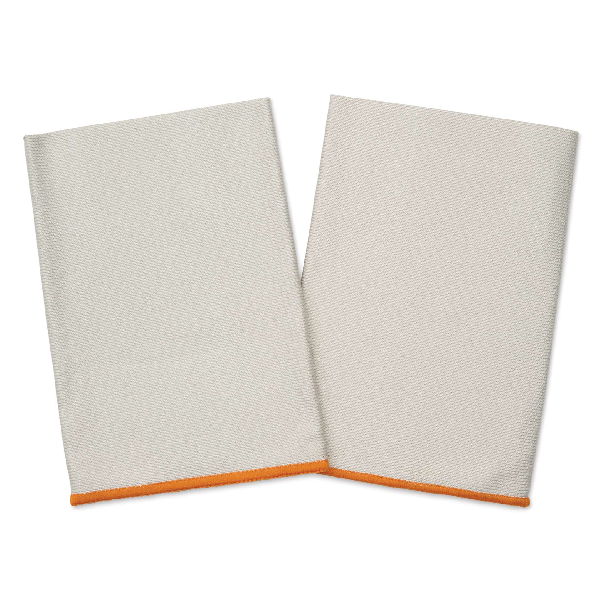 Superio Microfiber Cloths - Light Gray, 14" x 16", Pkg of 2