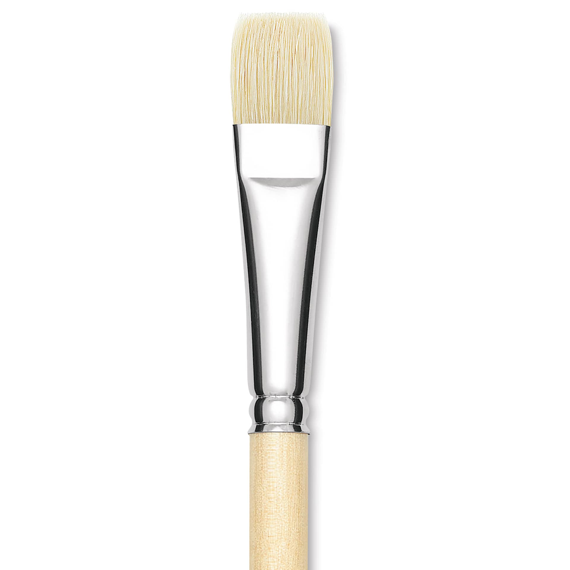 Utrecht Rhenish Pure Hog Bristle Brush - Bright, Size 8, Long Handle