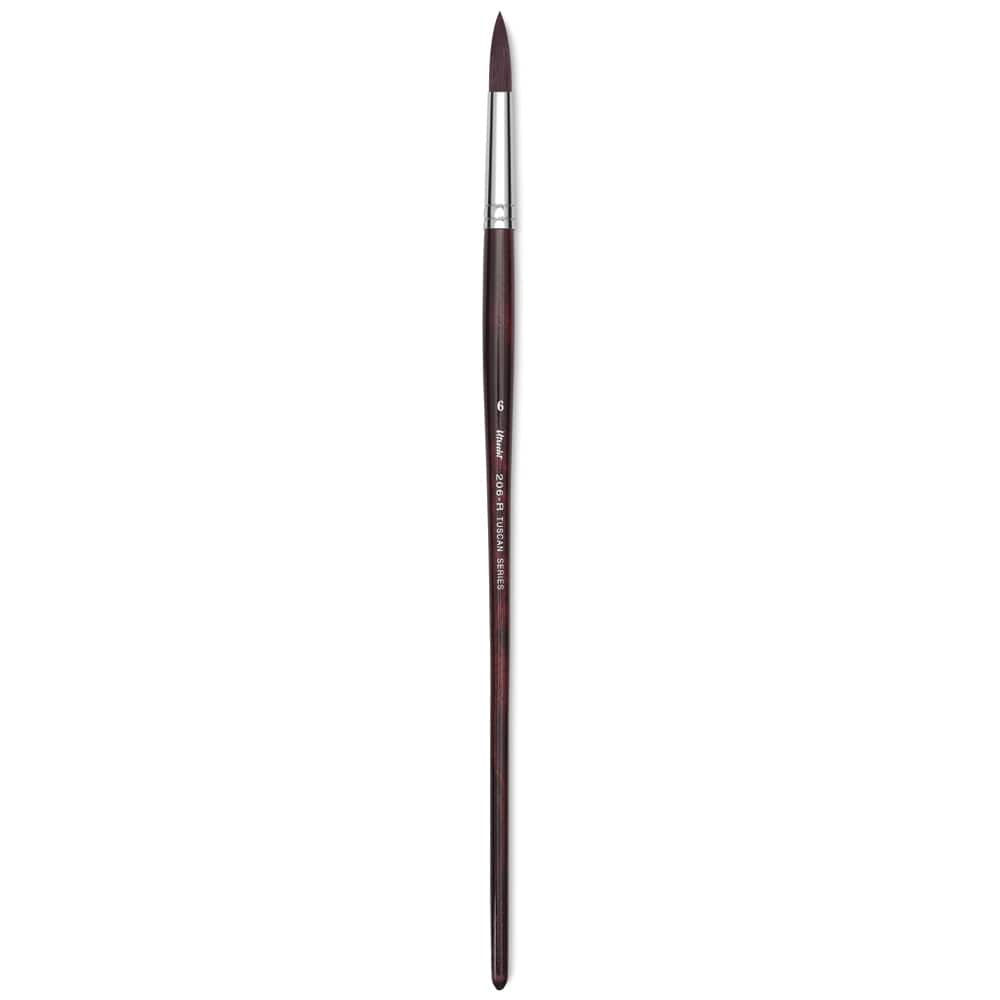 Utrecht Tuscan Synthetic Round - Size 6, Long Handle