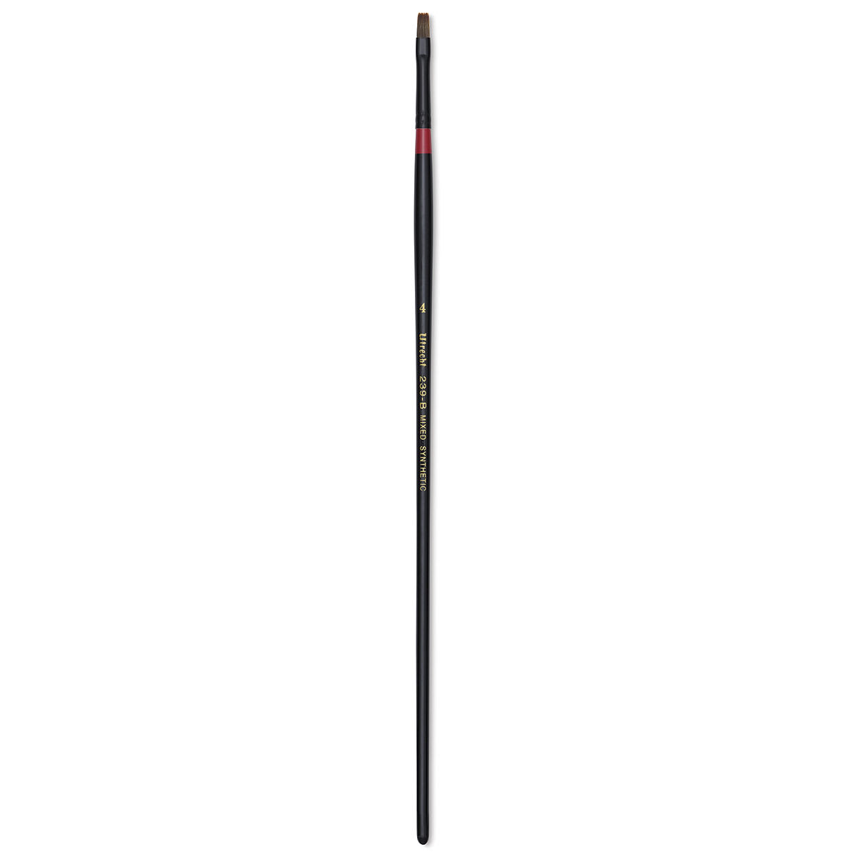 Utrecht Manglon Synthetic Brush - Bright, Size 4, Long Handle