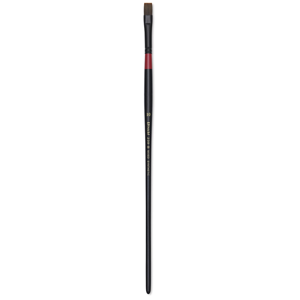 Utrecht Manglon Synthetic Brush - Bright, Size 10, Long Handle