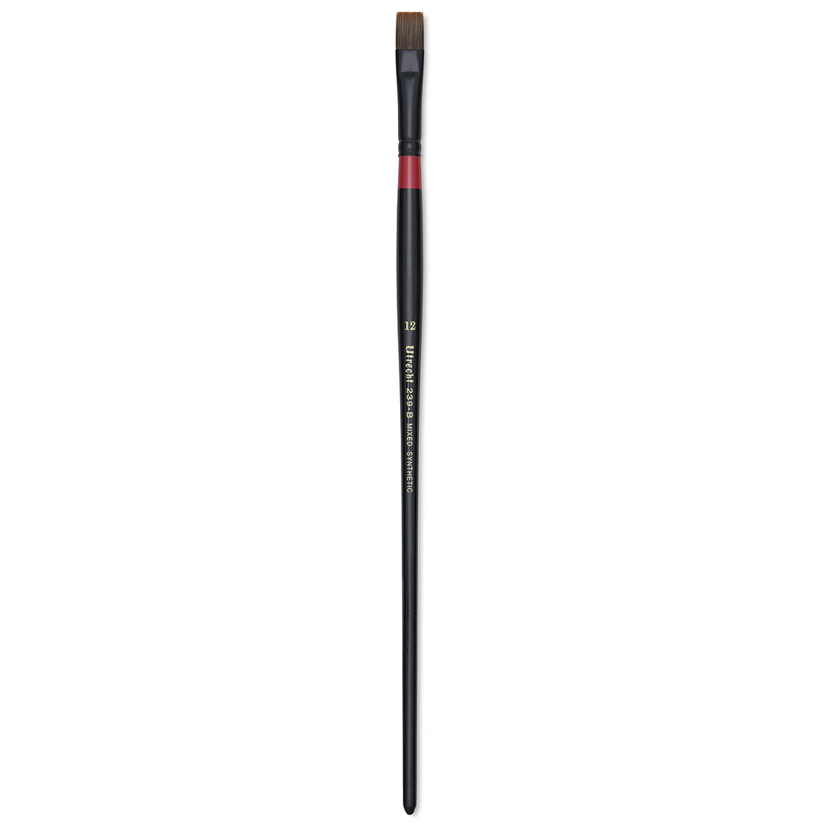 Utrecht Manglon Synthetic Brush - Bright, Size 12, Long Handle