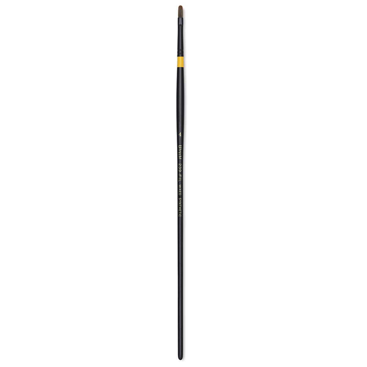 Utrecht Manglon Synthetic Brush - Filbert, Size 4, Long Handle