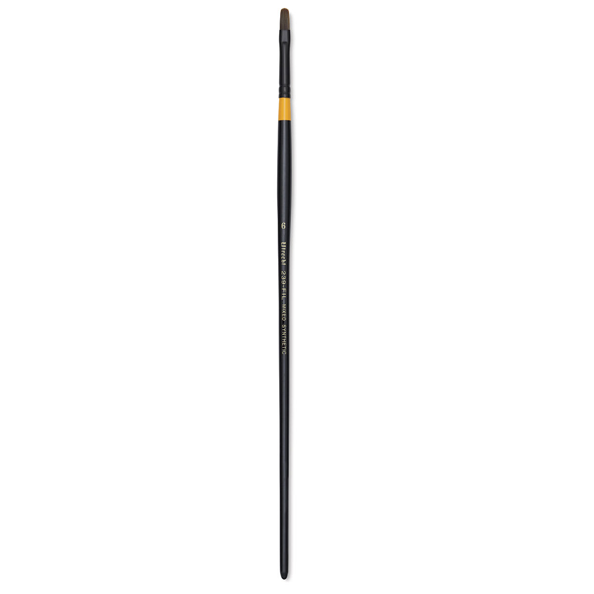 Utrecht Manglon Synthetic Brush - Filbert, Size 6, Long Handle
