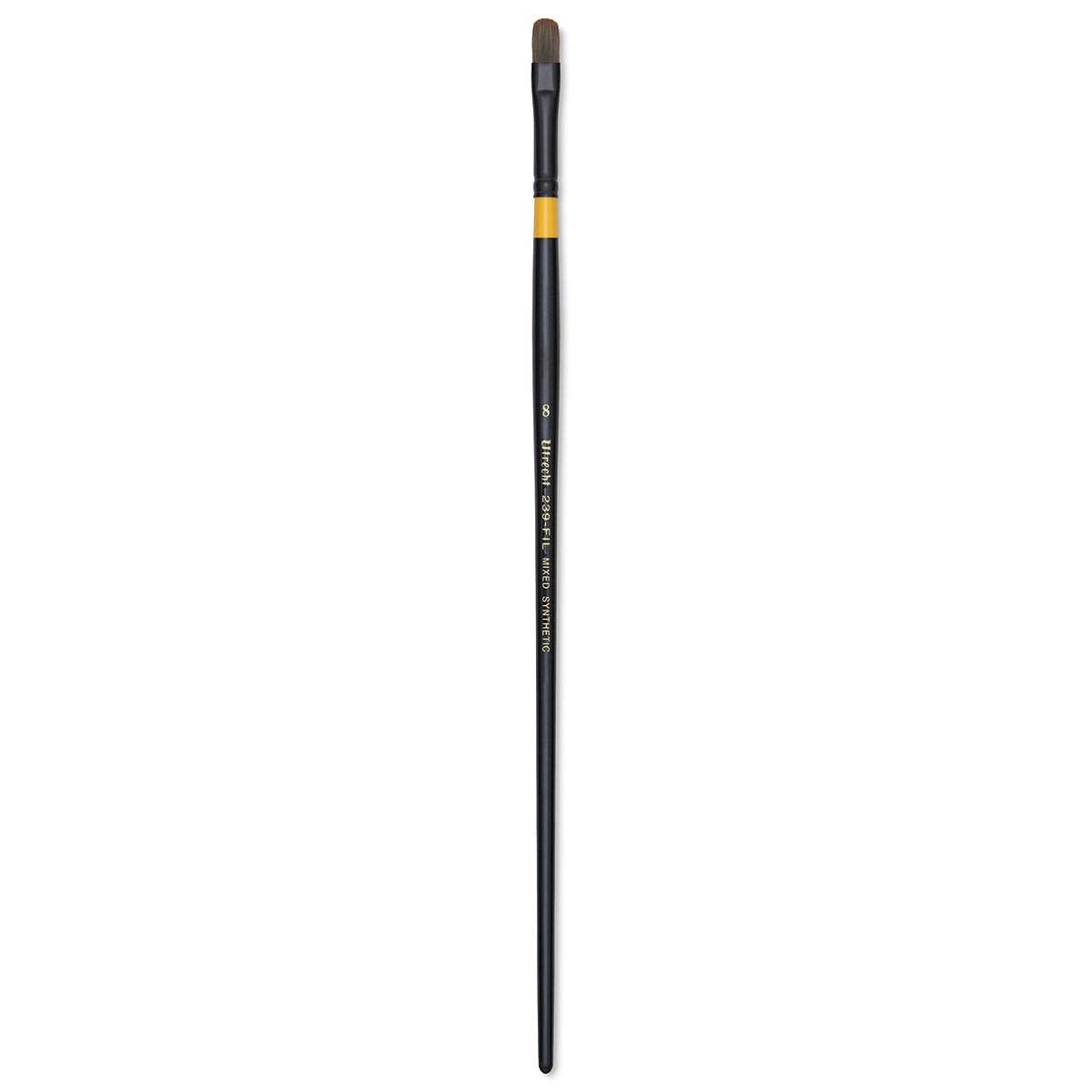 Utrecht Manglon Synthetic Brush - Filbert, Size 8, Long Handle