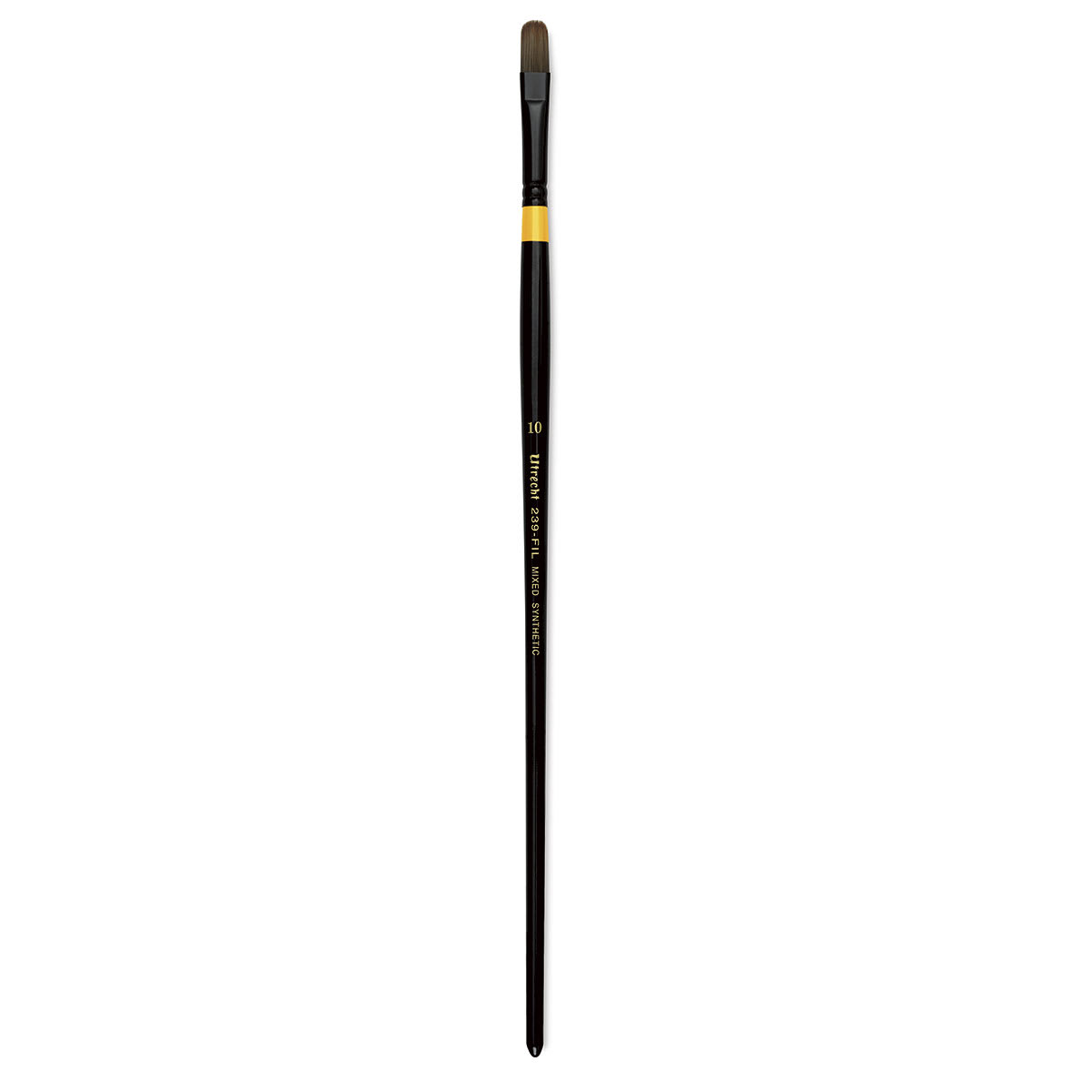 Utrecht Manglon Synthetic Brush - Filbert, Size 10, Long Handle