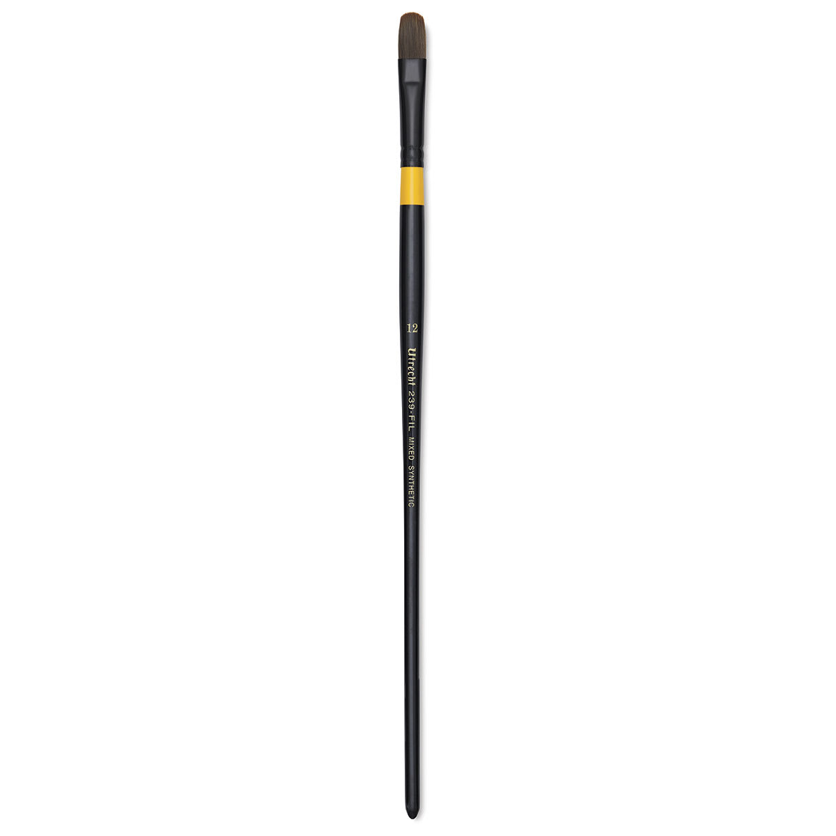 Utrecht Manglon Synthetic Brush - Filbert, Size 12, Long Handle