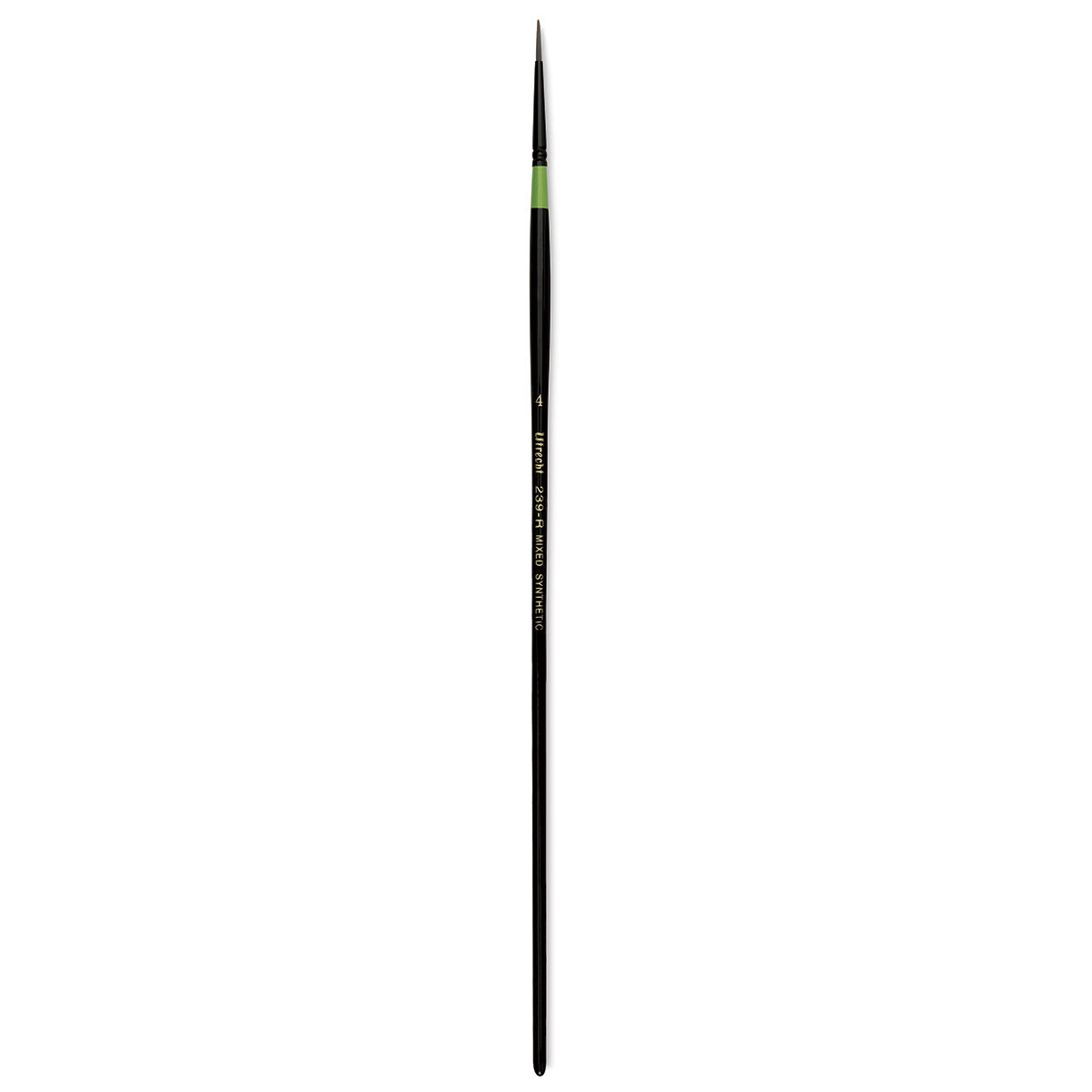 Utrecht Manglon Synthetic Brush-Round, Size 4, Long Handle