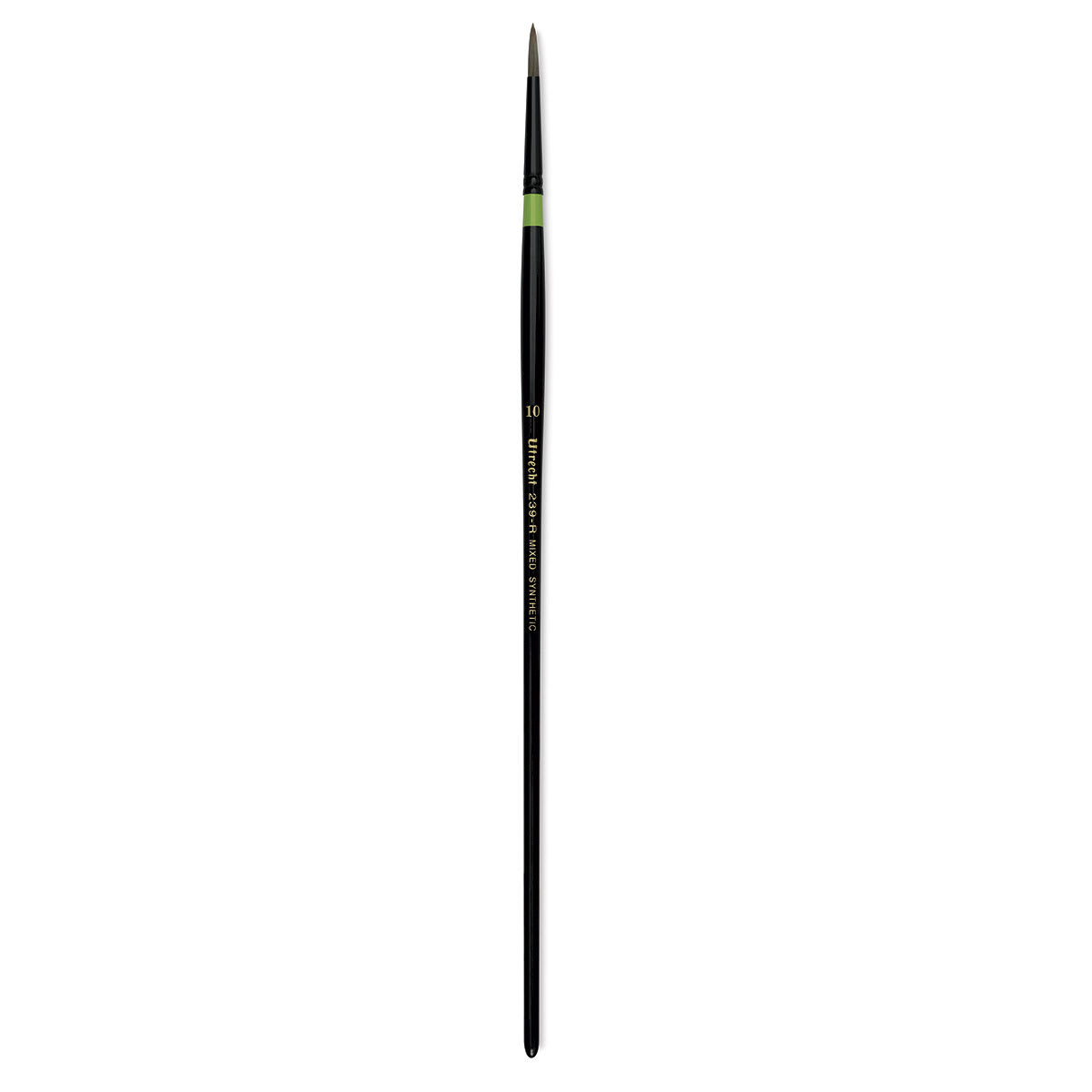 Utrecht Manglon Synthetic Brush-Round, Size 10, Long Handle