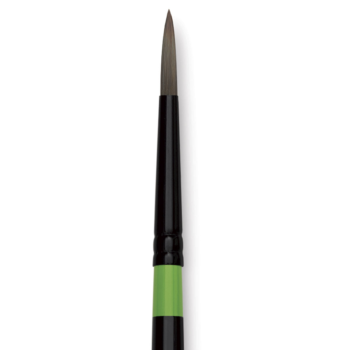Utrecht Manglon Synthetic Brush-Round, Size 12, Long Handle close-up