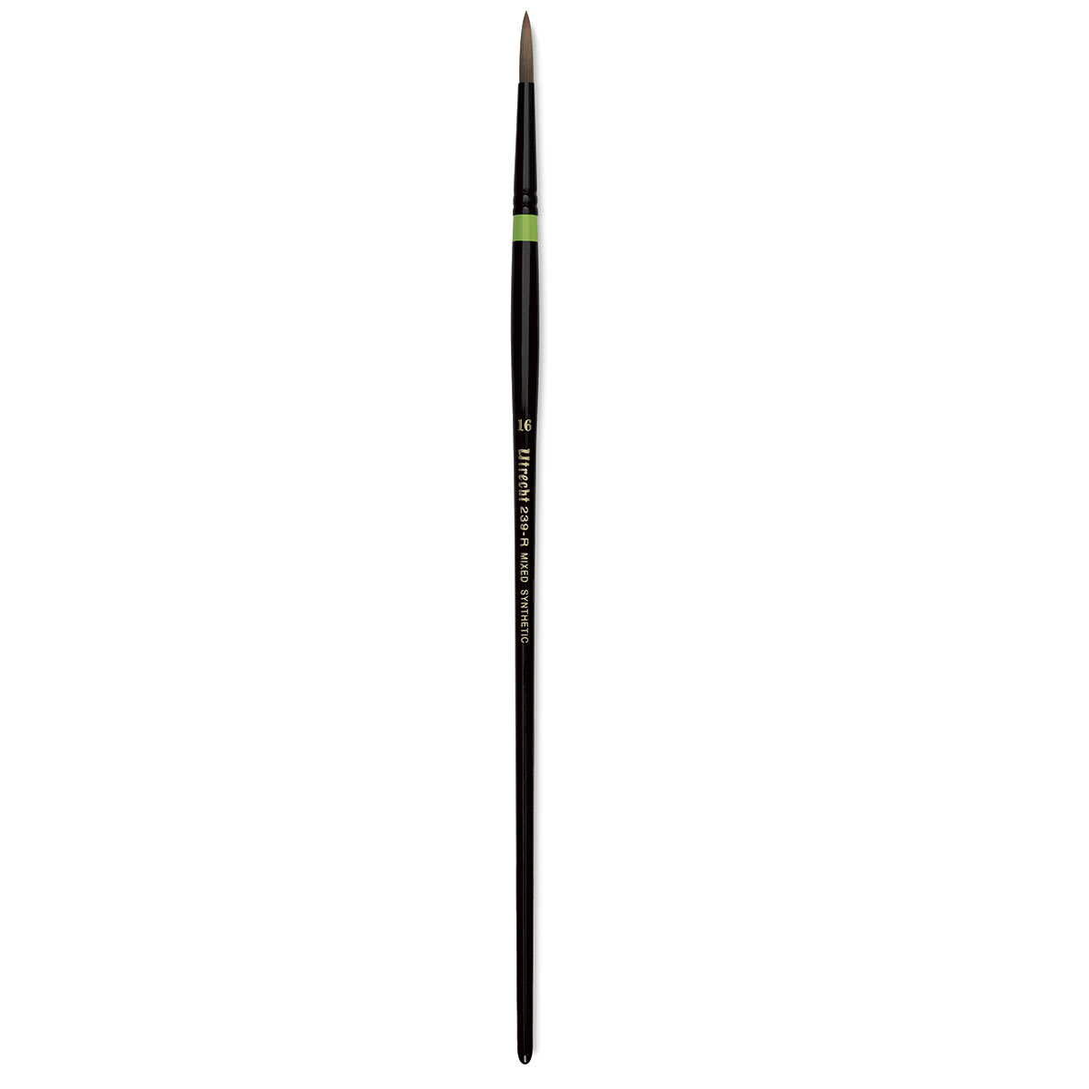 Utrecht Manglon Synthetic Brush-Round, Size 16, Long Handle