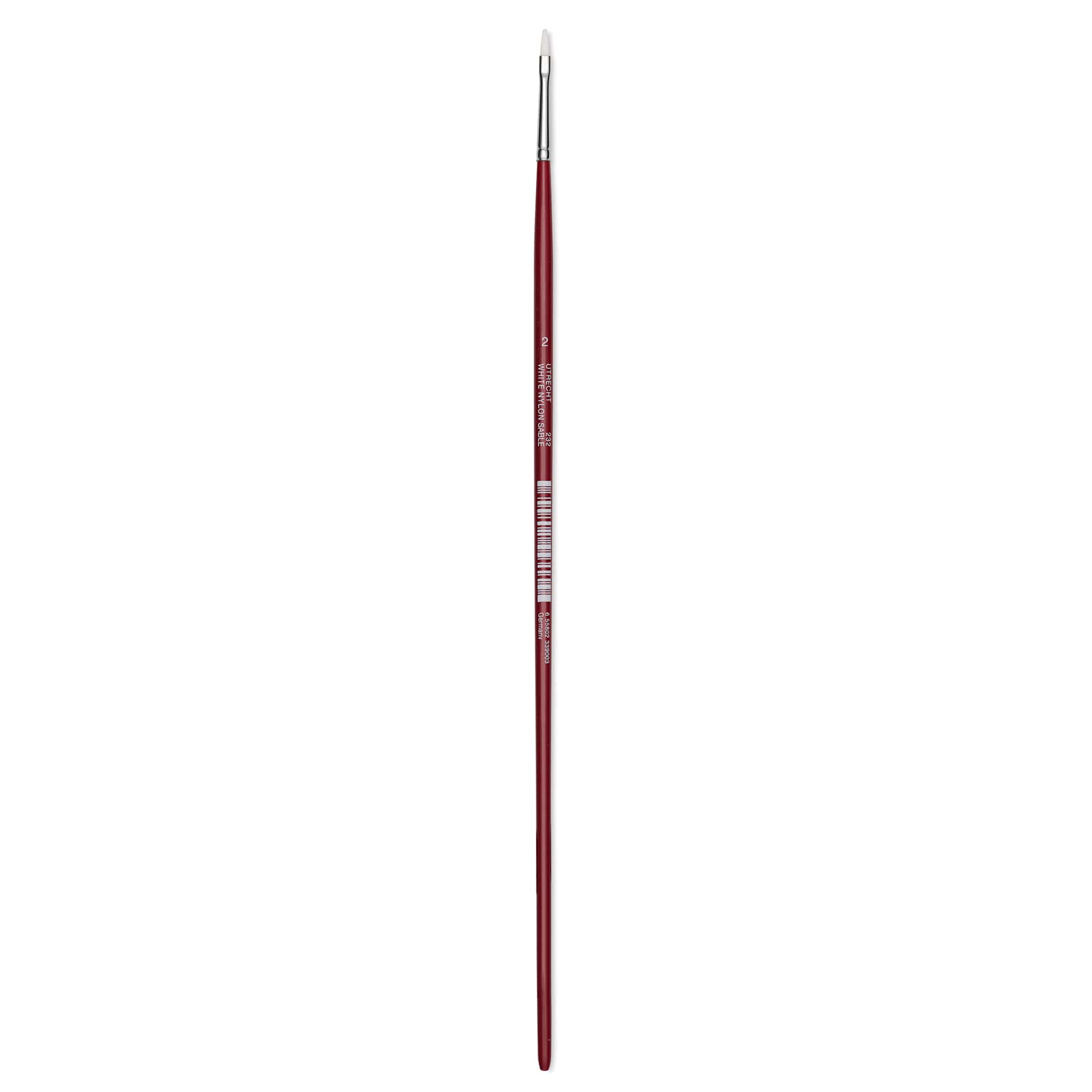 Utrecht Series 232 Synthetic White Nylon Sable Brush - Bright, Size 2