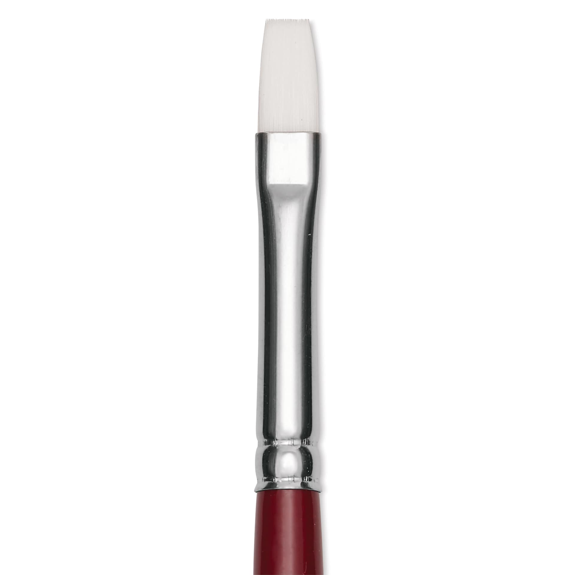 Utrecht Series 232 Synthetic White Nylon Sable Brush - Bright, Size 6, close up