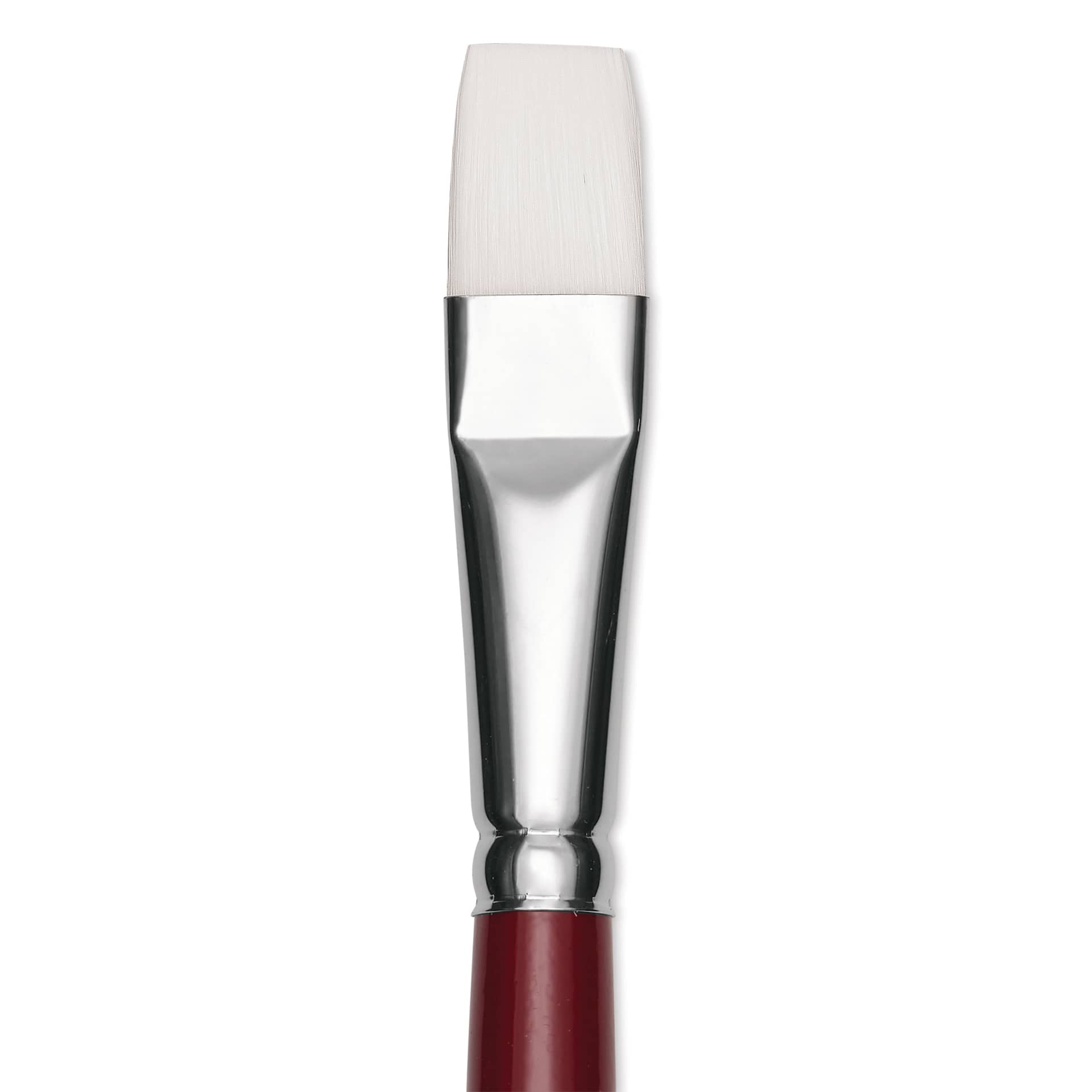 Utrecht Series 232 Synthetic White Nylon Sable Brush - Bright, Size 16, close up
