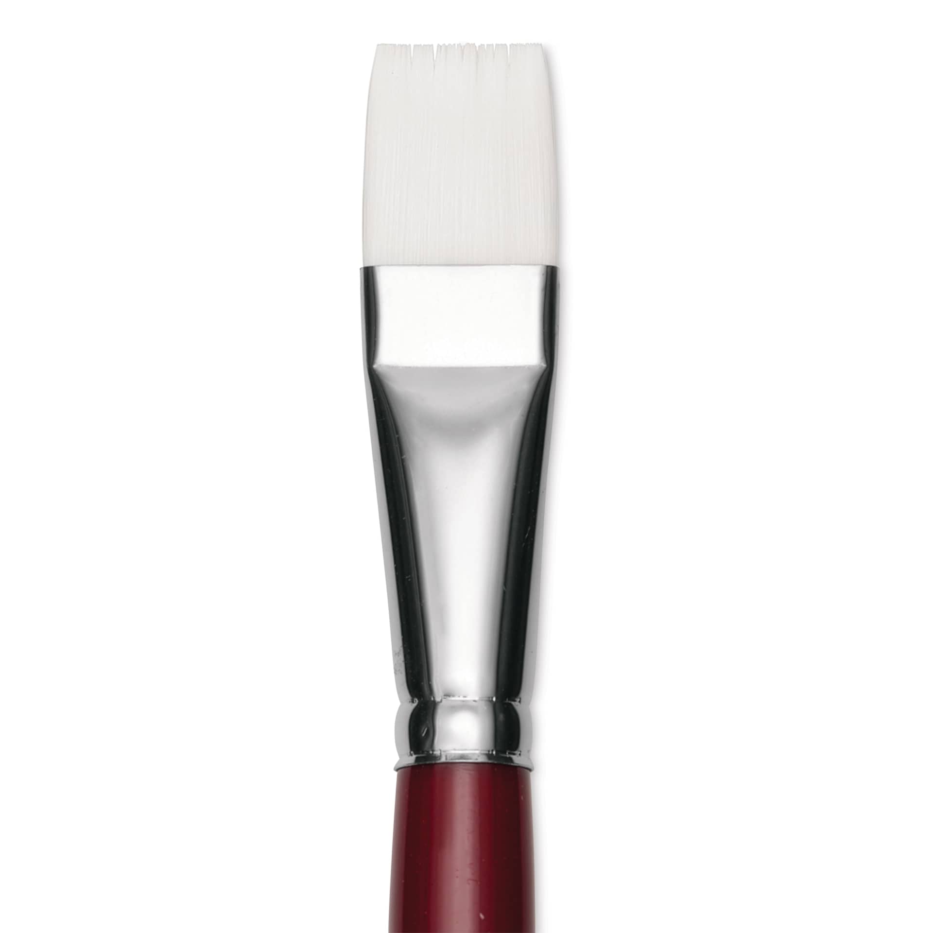 Utrecht Series 232 Synthetic White Nylon Sable Brush - Bright, Size 20, close up