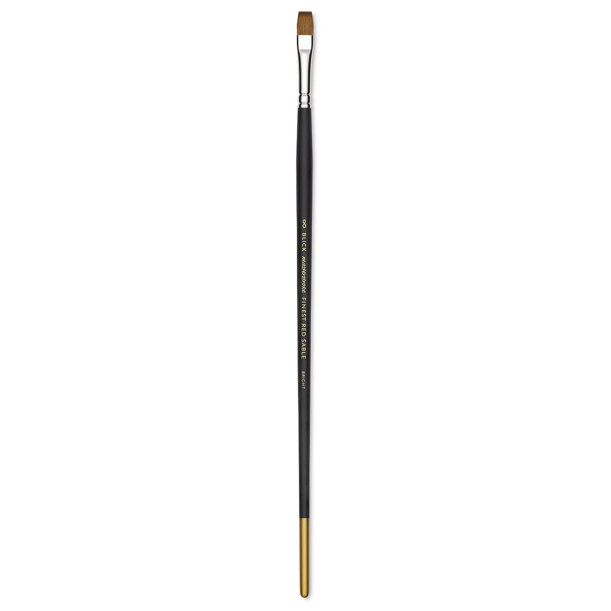 Blick Masterstroke Finest Red Sable Brush - Bright, Size 8, Long Handle