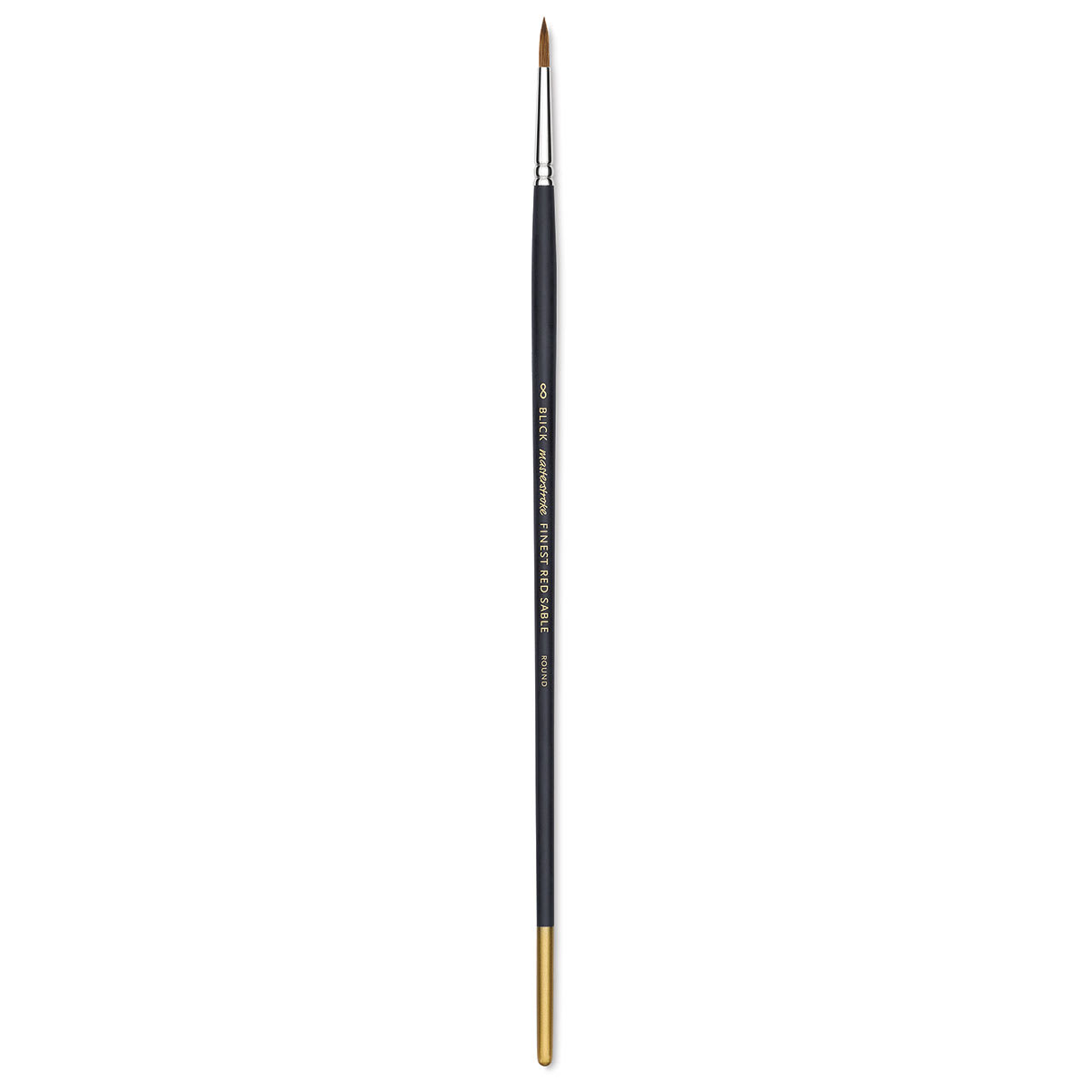 Blick Masterstroke Finest Red Sable Brush - Round, Size 8, Long Handle