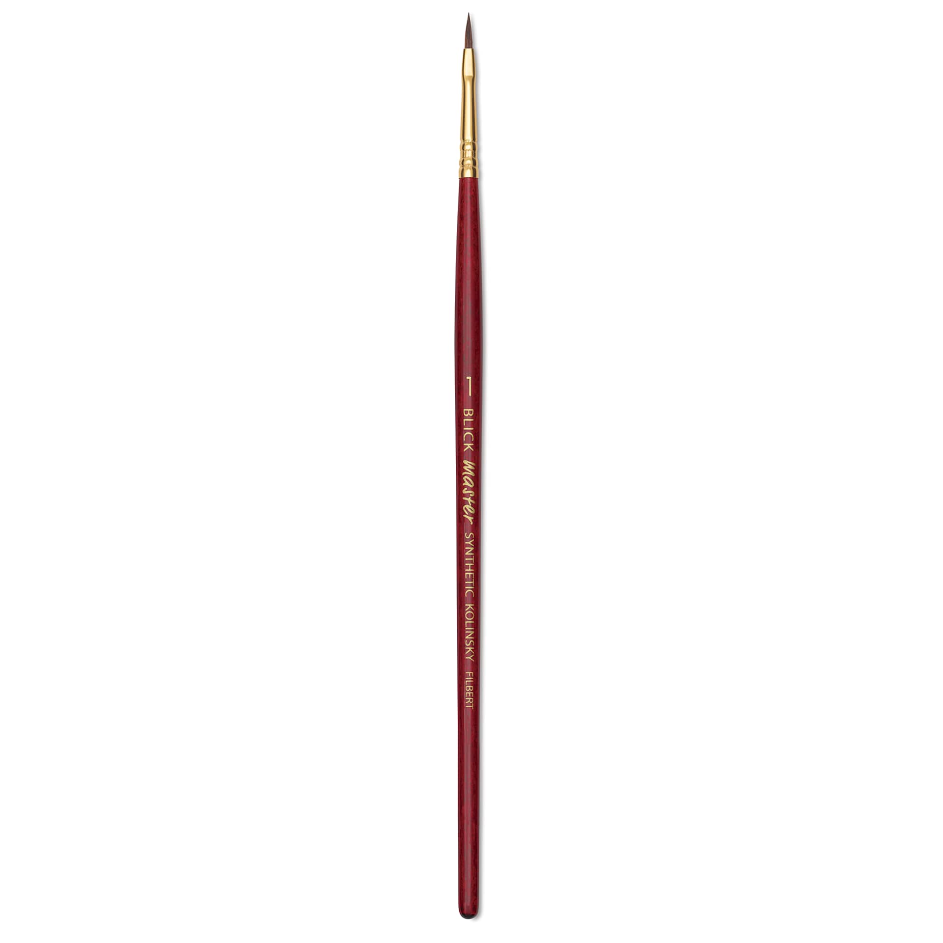 Blick Master Synthetic Kolinsky Brush - Short Handle, Filbert, Size 1