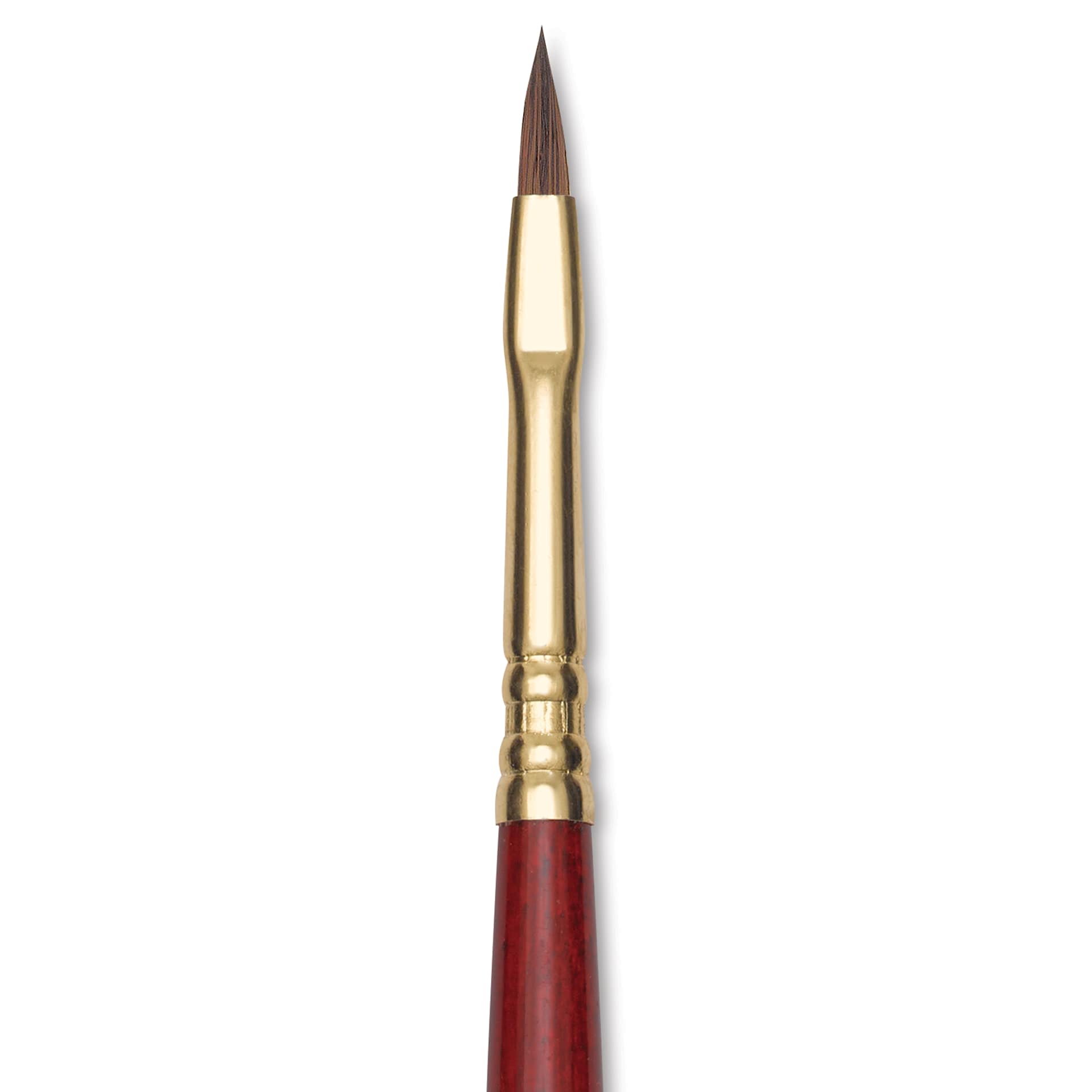 Blick Master Synthetic Kolinsky Brush - Short Handle, Filbert, Size 2, close-up