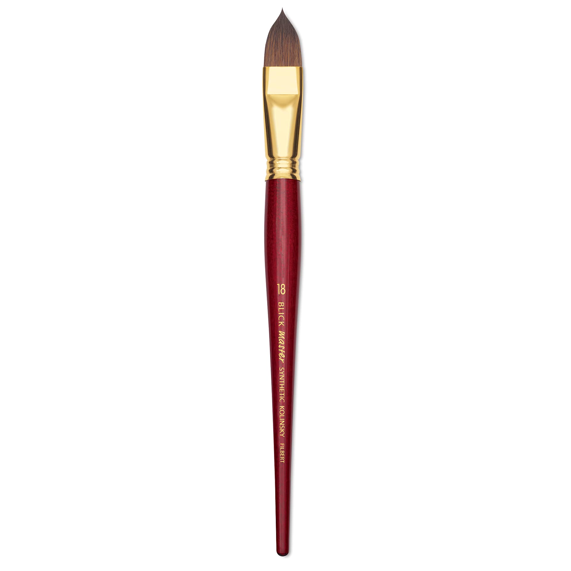 Blick Master Synthetic Kolinsky Brush - Short Handle, Filbert, Size 18