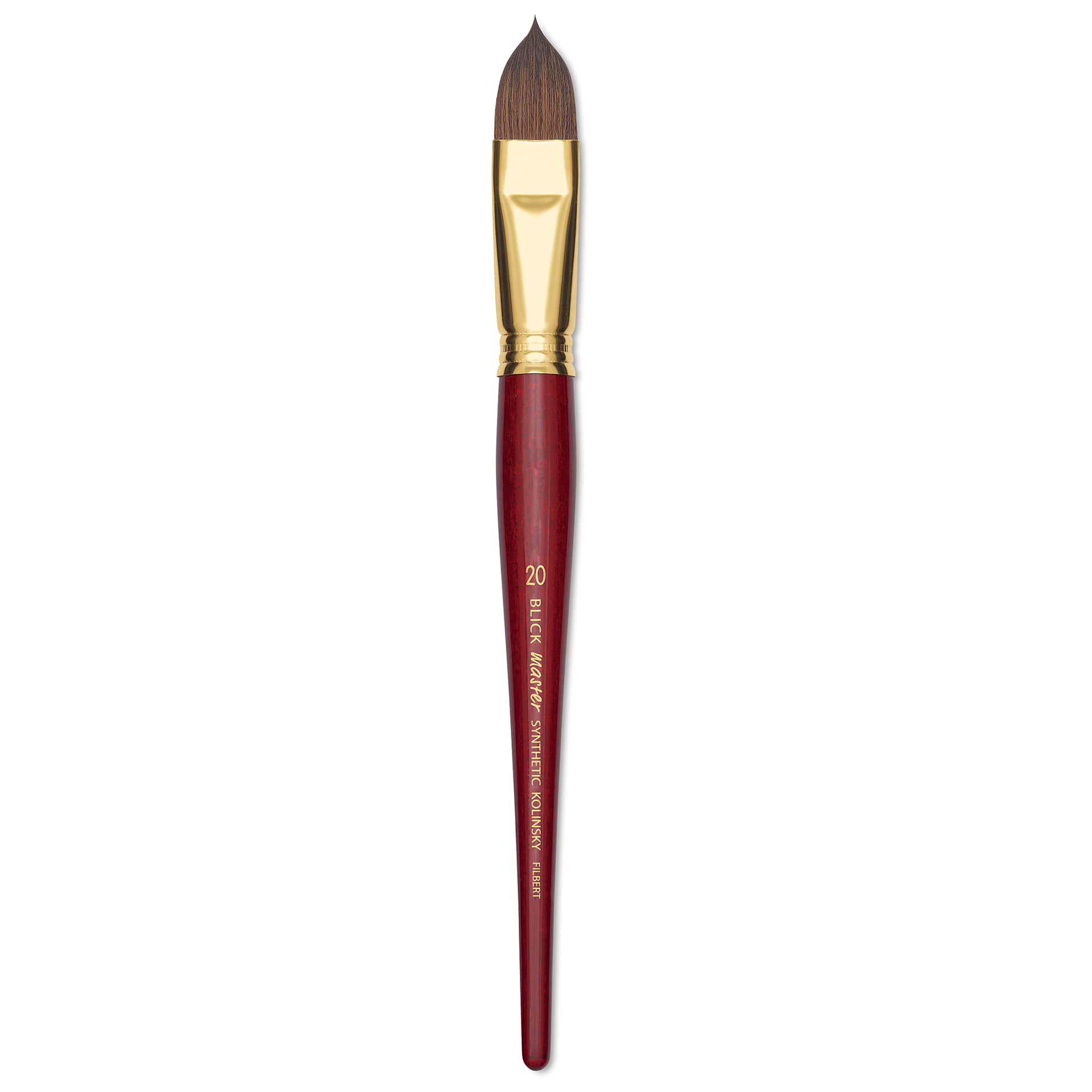 Blick Master Synthetic Kolinsky Brush - Short Handle, Filbert, Size 20