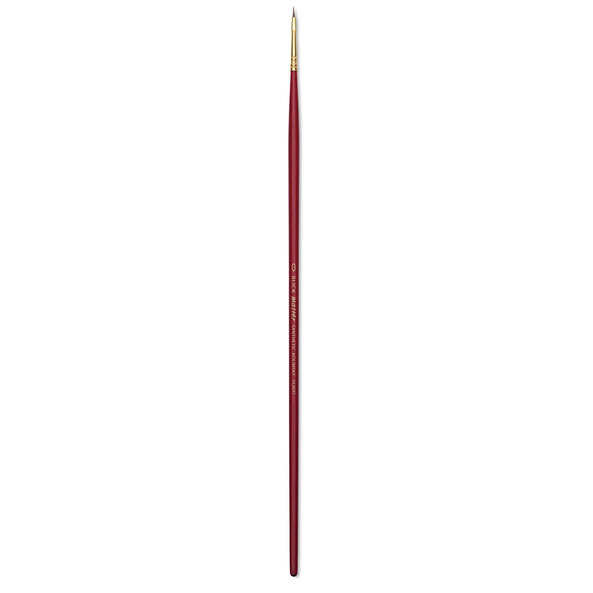 Blick Master Synthetic Kolinsky Brush - Long Handle, Filbert, Size 0