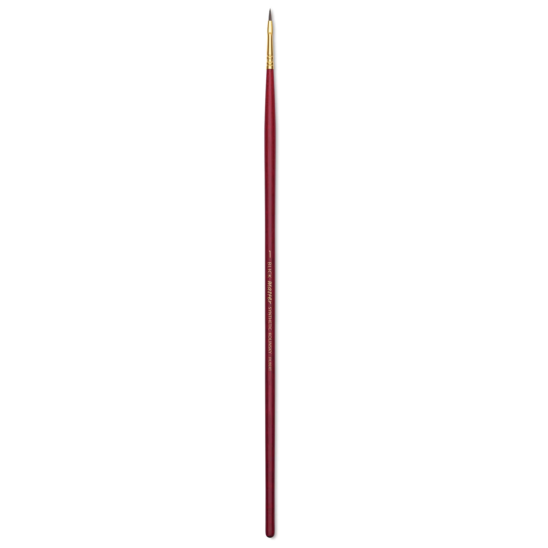 Blick Master Synthetic Kolinsky Brush - Long Handle, Filbert, Size 1
