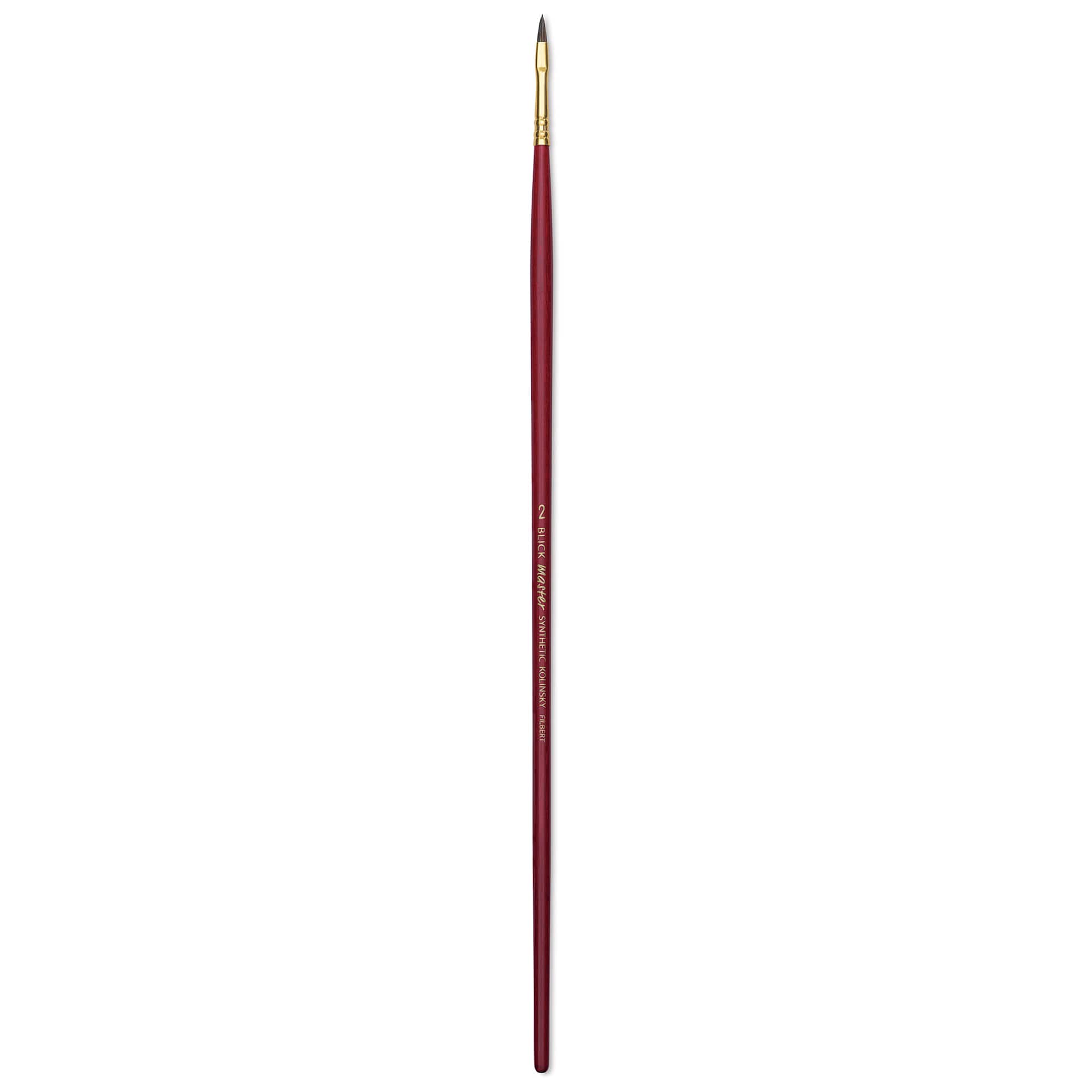 Blick Master Synthetic Kolinsky Brush - Long Handle, Filbert, Size 2