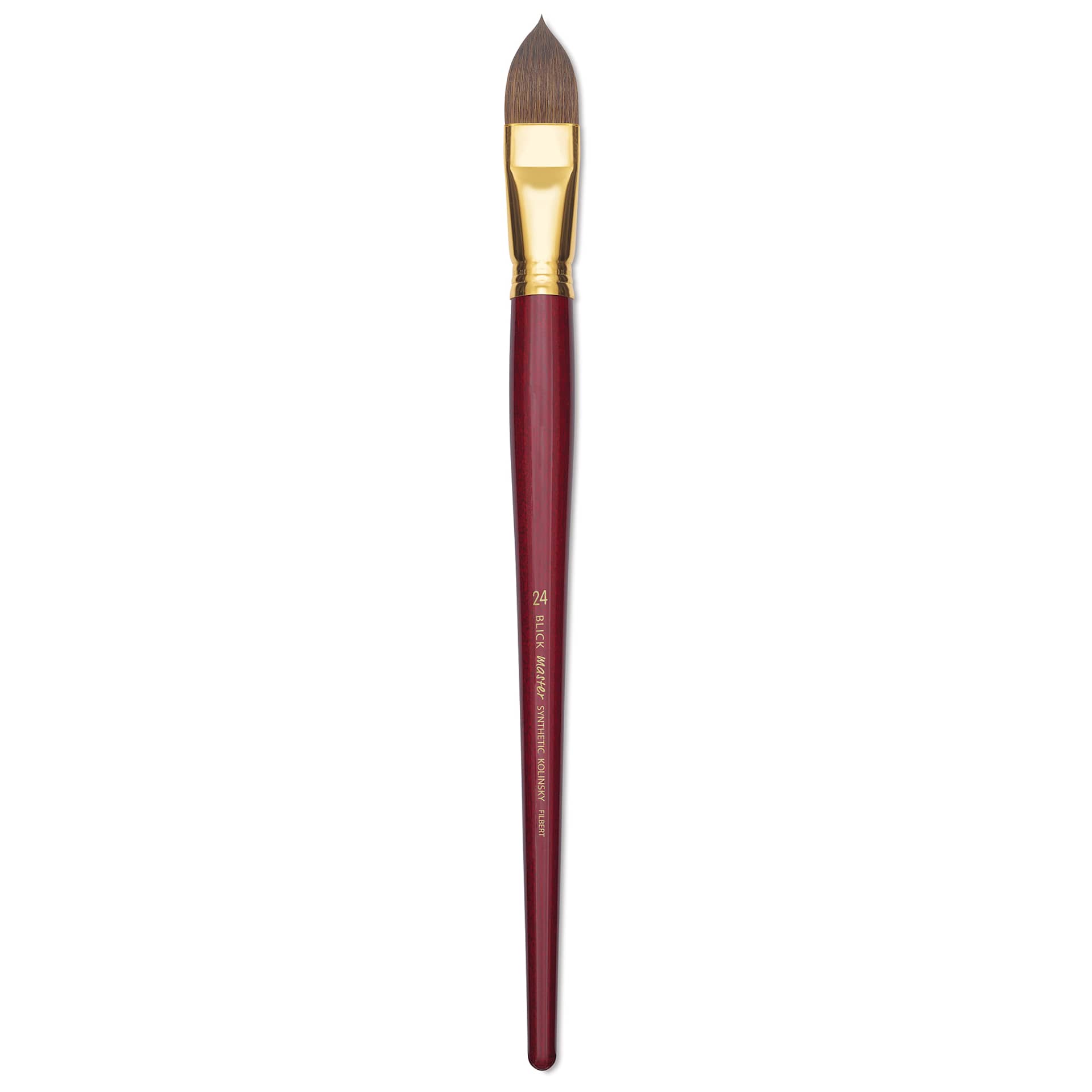 Blick Master Synthetic Kolinsky Brush - Long Handle, Filbert, Size 24