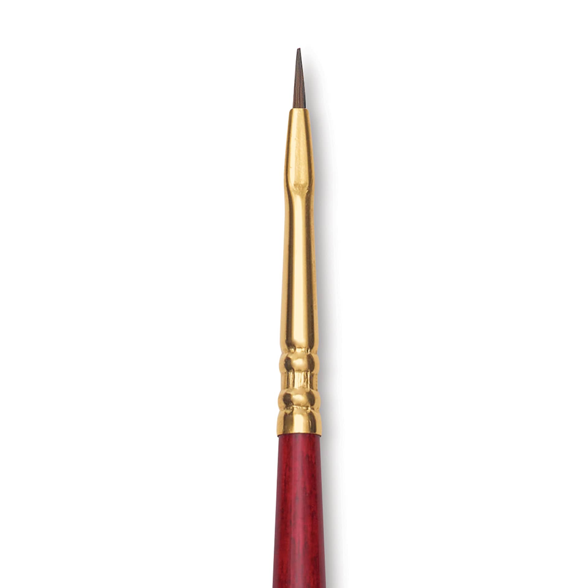 Blick Master Synthetic Kolinsky Brush - Long Handle, Bright, Size 0, close-up