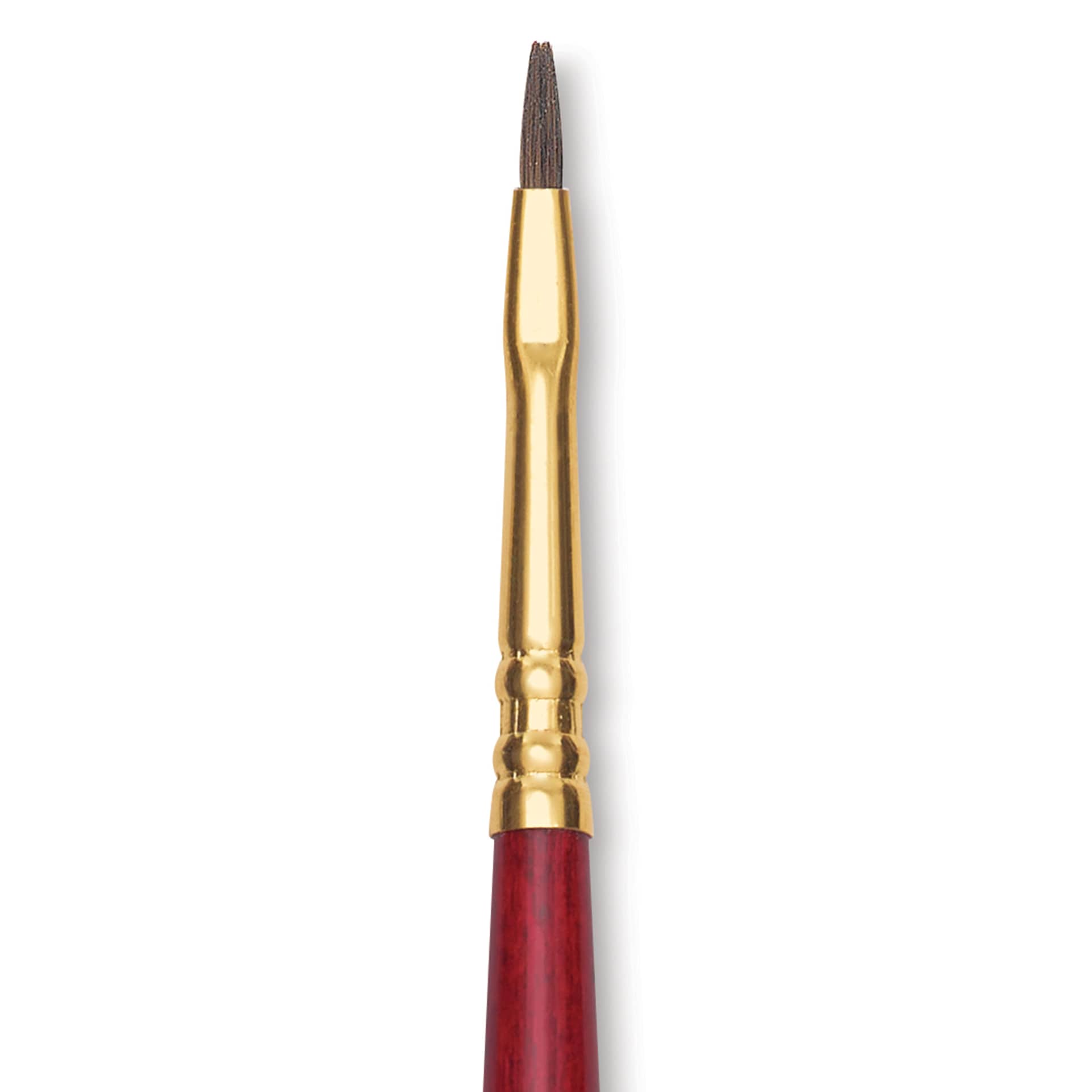 Blick Master Synthetic Kolinsky Brush - Long Handle, Bright, Size 1, close-up