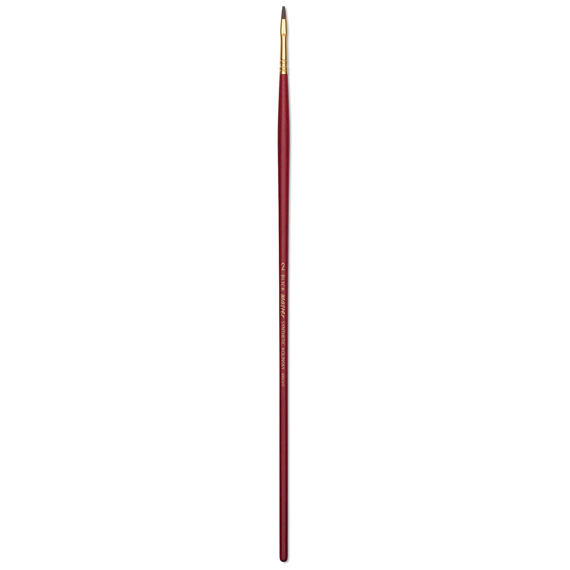 Blick Master Synthetic Kolinsky Brush - Long Handle, Bright, Size 2