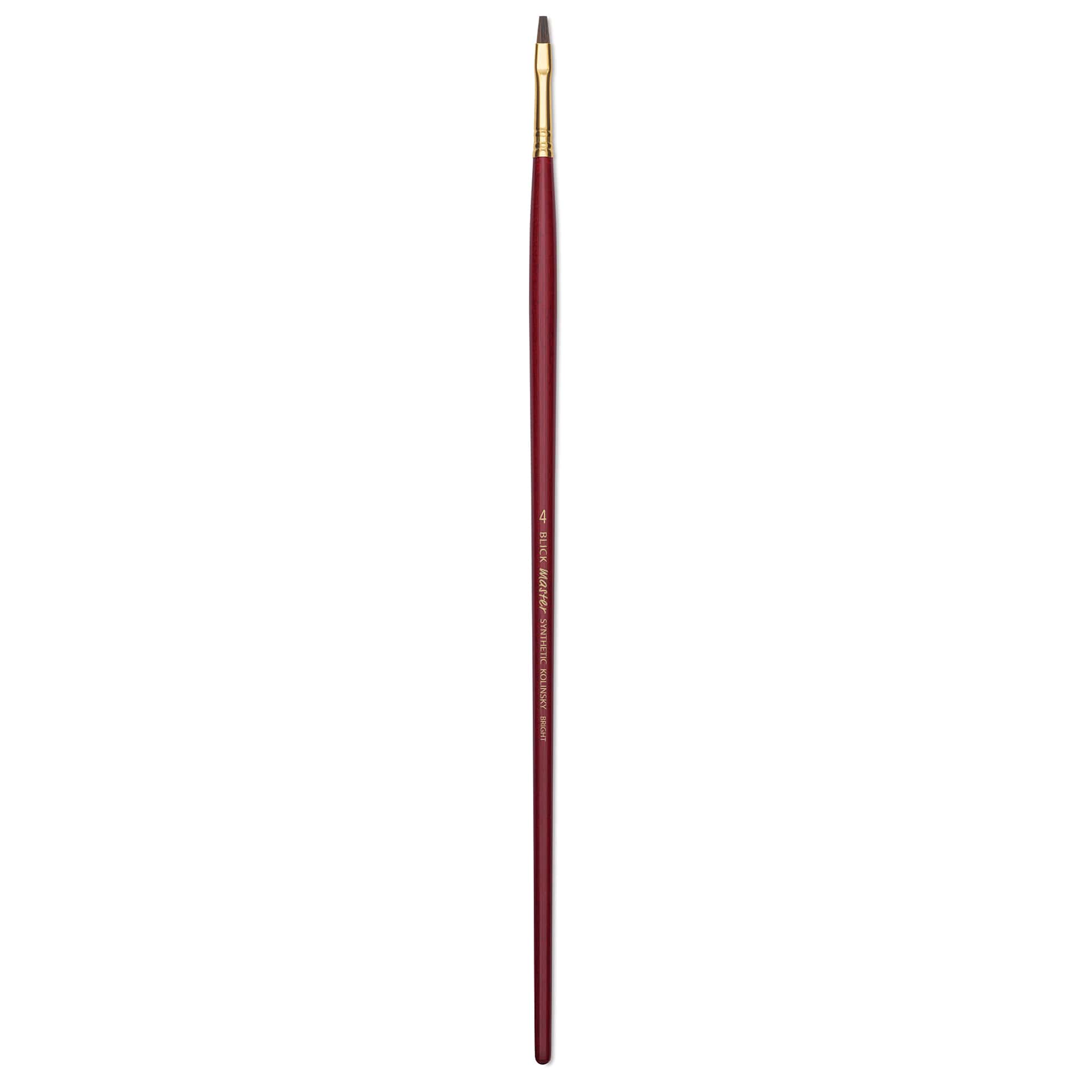 Blick Master Synthetic Kolinsky Brush - Long Handle, Bright, Size 4