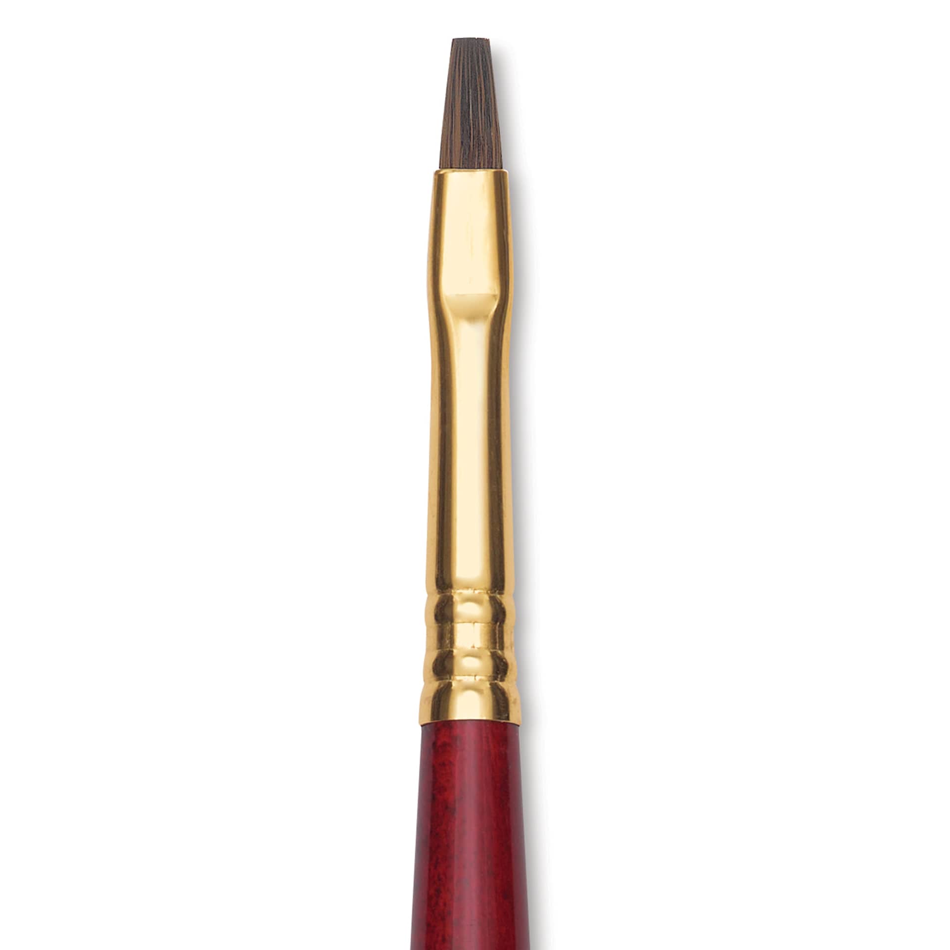 Blick Master Synthetic Kolinsky Brush - Long Handle, Bright, Size 4, close-up