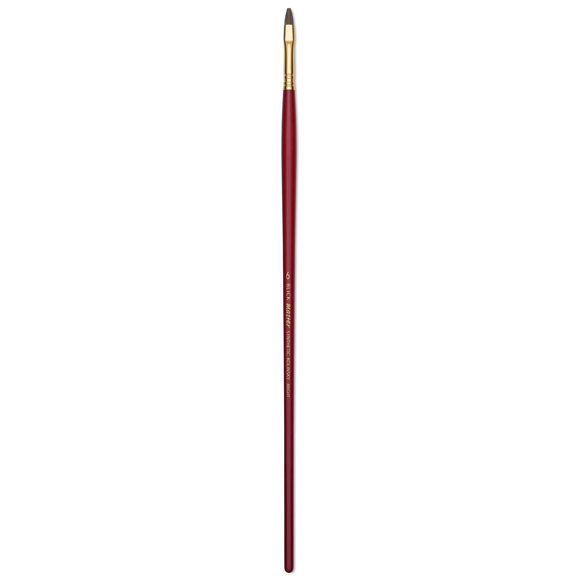 Blick Master Synthetic Kolinsky Brush - Long Handle, Bright, Size 6